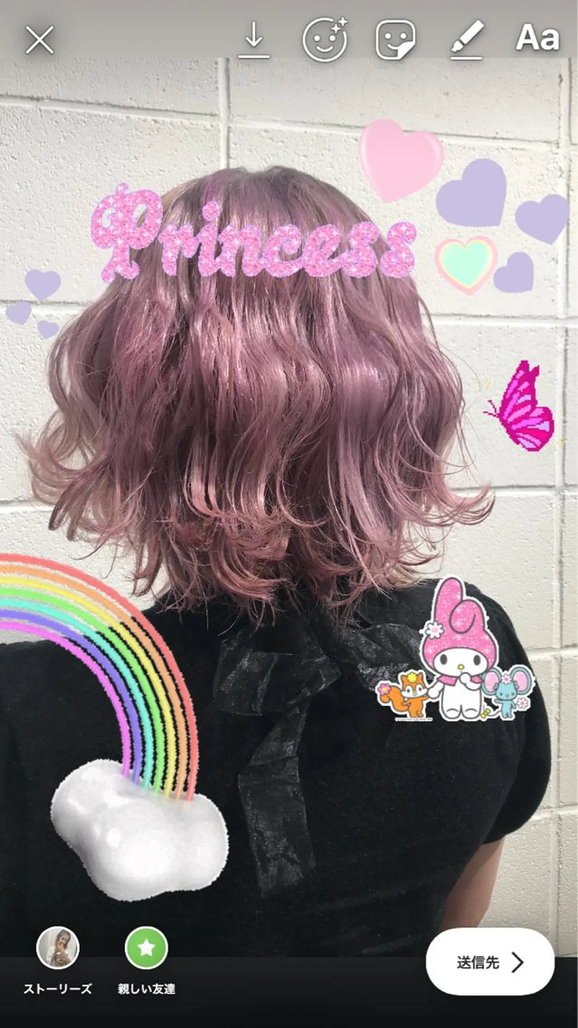 ショート ヘアカラー サイレント美容師 アイリィのヘアスタイル