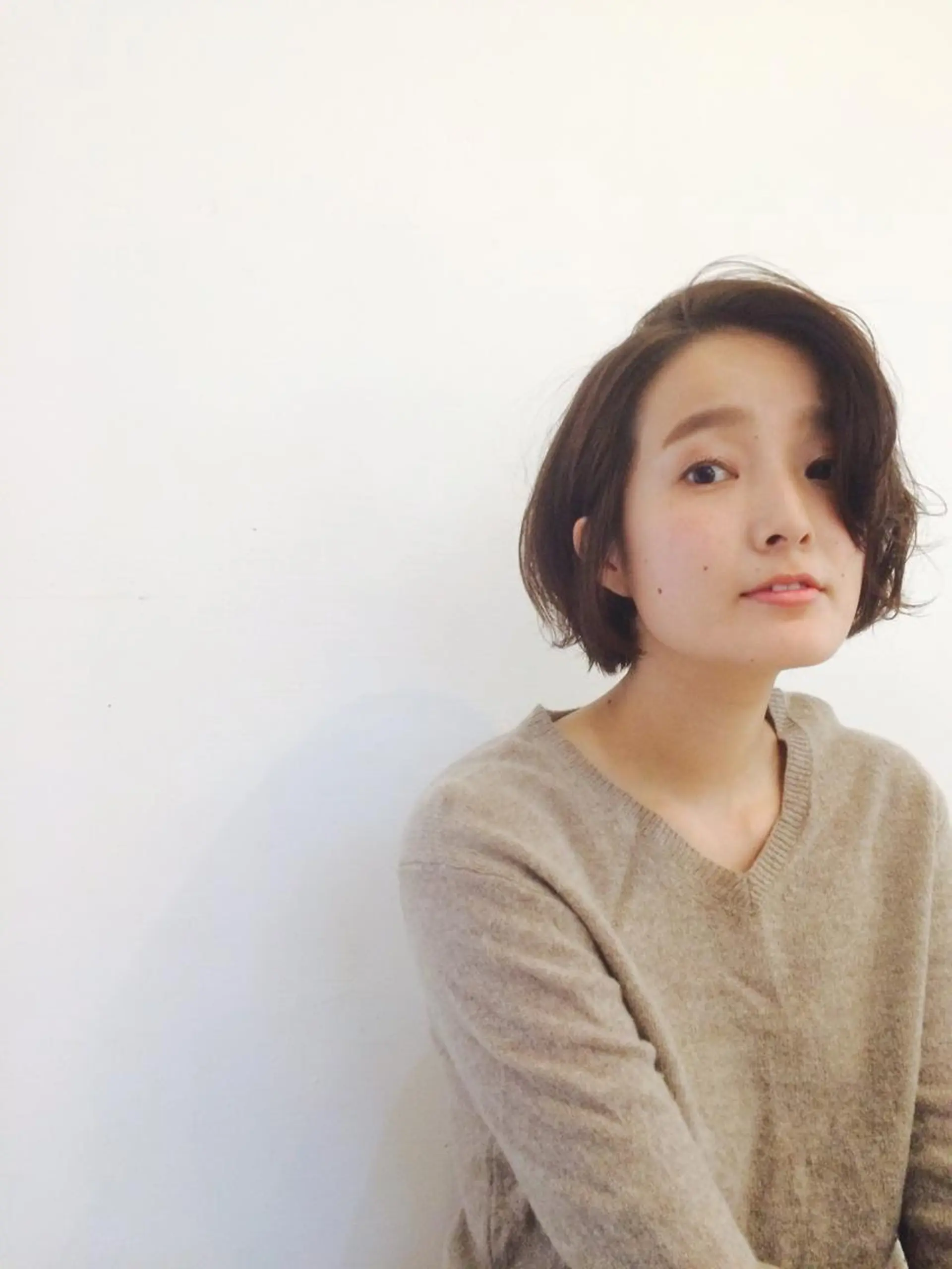ショート ミディアム カラー パーマ ミディアムパーマ Lagom なかだのヘアスタイル