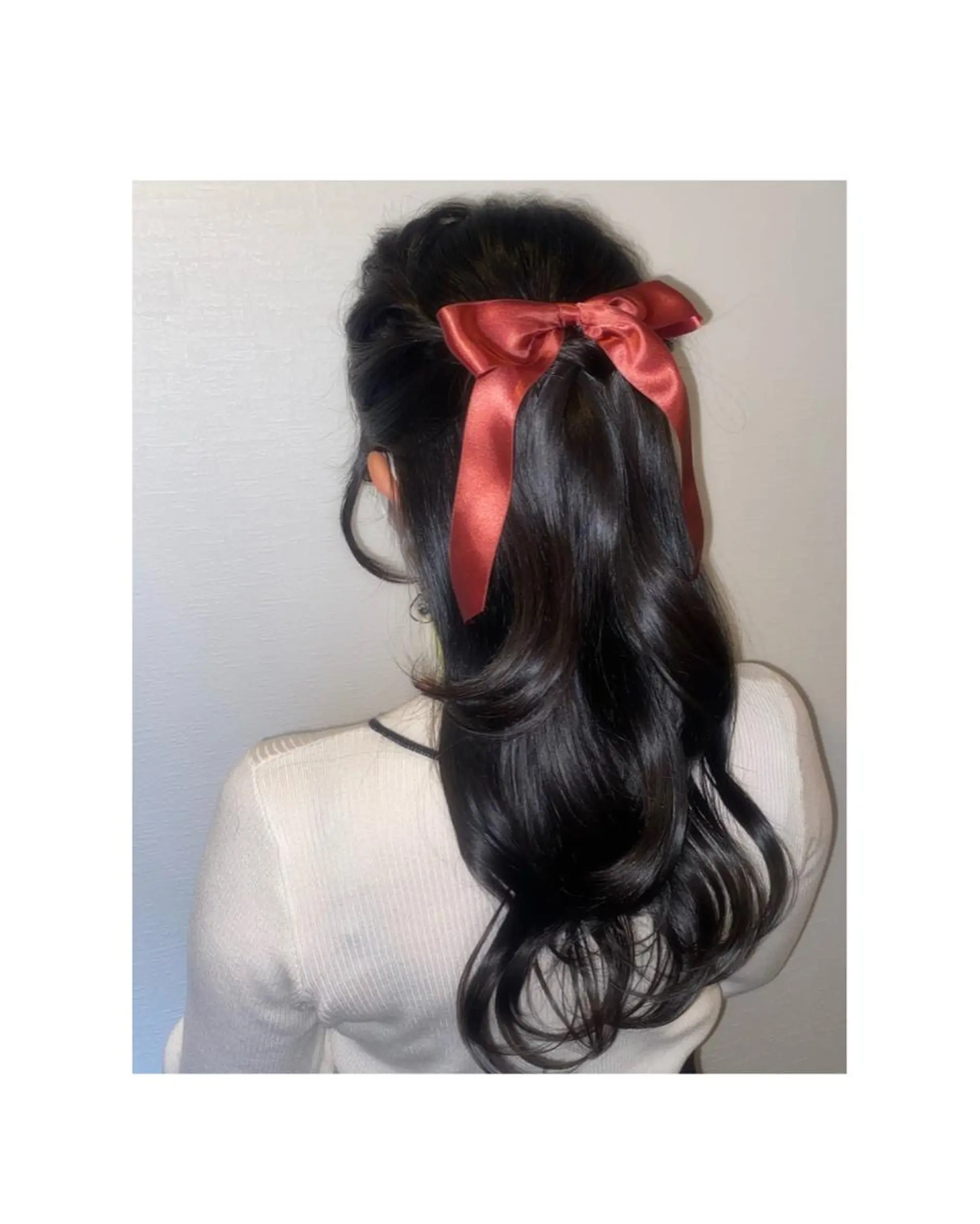 ロング ヘアアレンジ 🎀レイヤーカット/ 艶カラー/ﾕｶ🎀のヘアスタイル