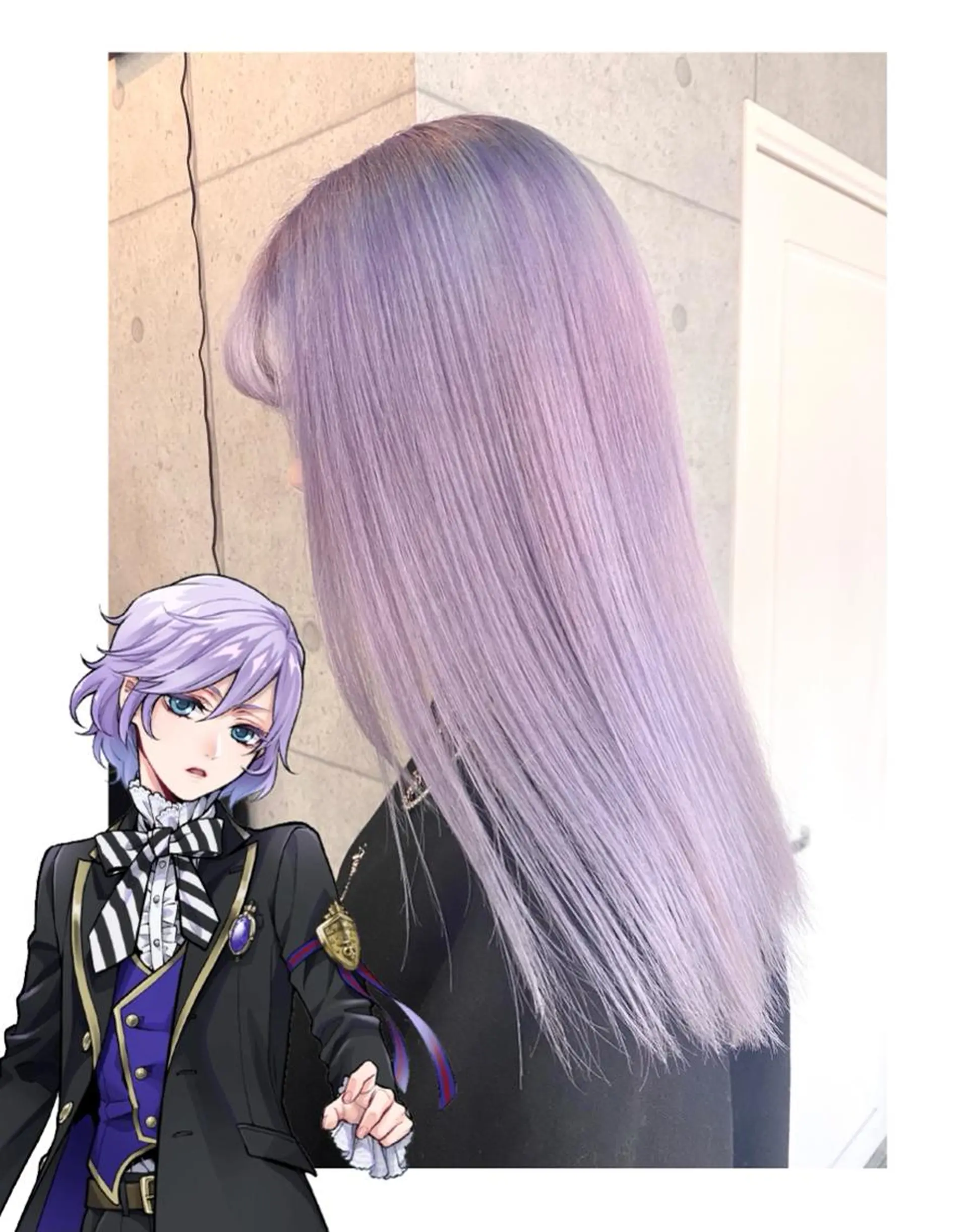 ミディアム カラー ラベンダーカラー ヘアカラー TSUNO🦖 派手髪/オタク美容師のヘアスタイル