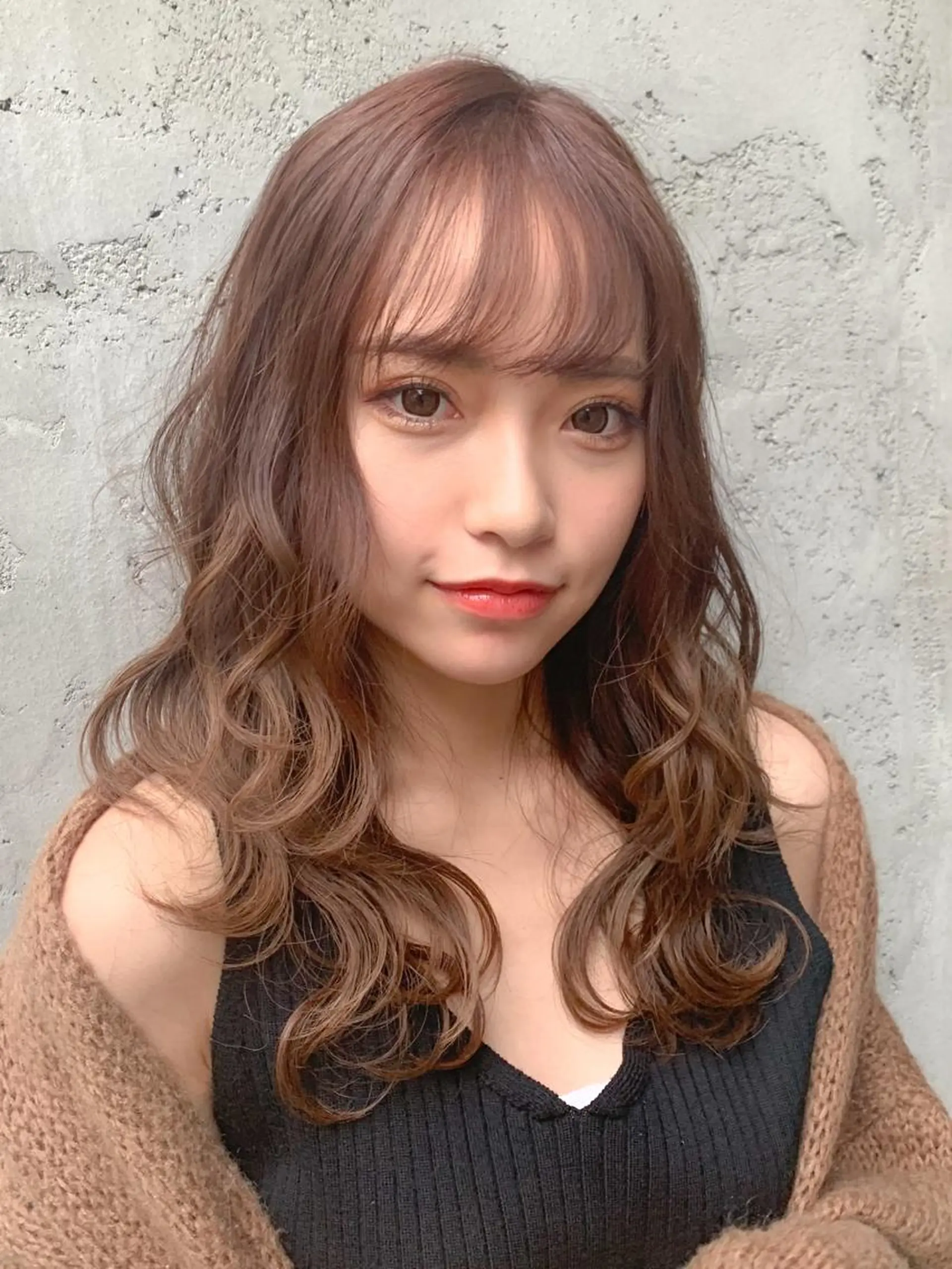 セミロング カラー パーマ ✨髪質改善　美髪✨ 縮毛　井上 大誠のヘアスタイル