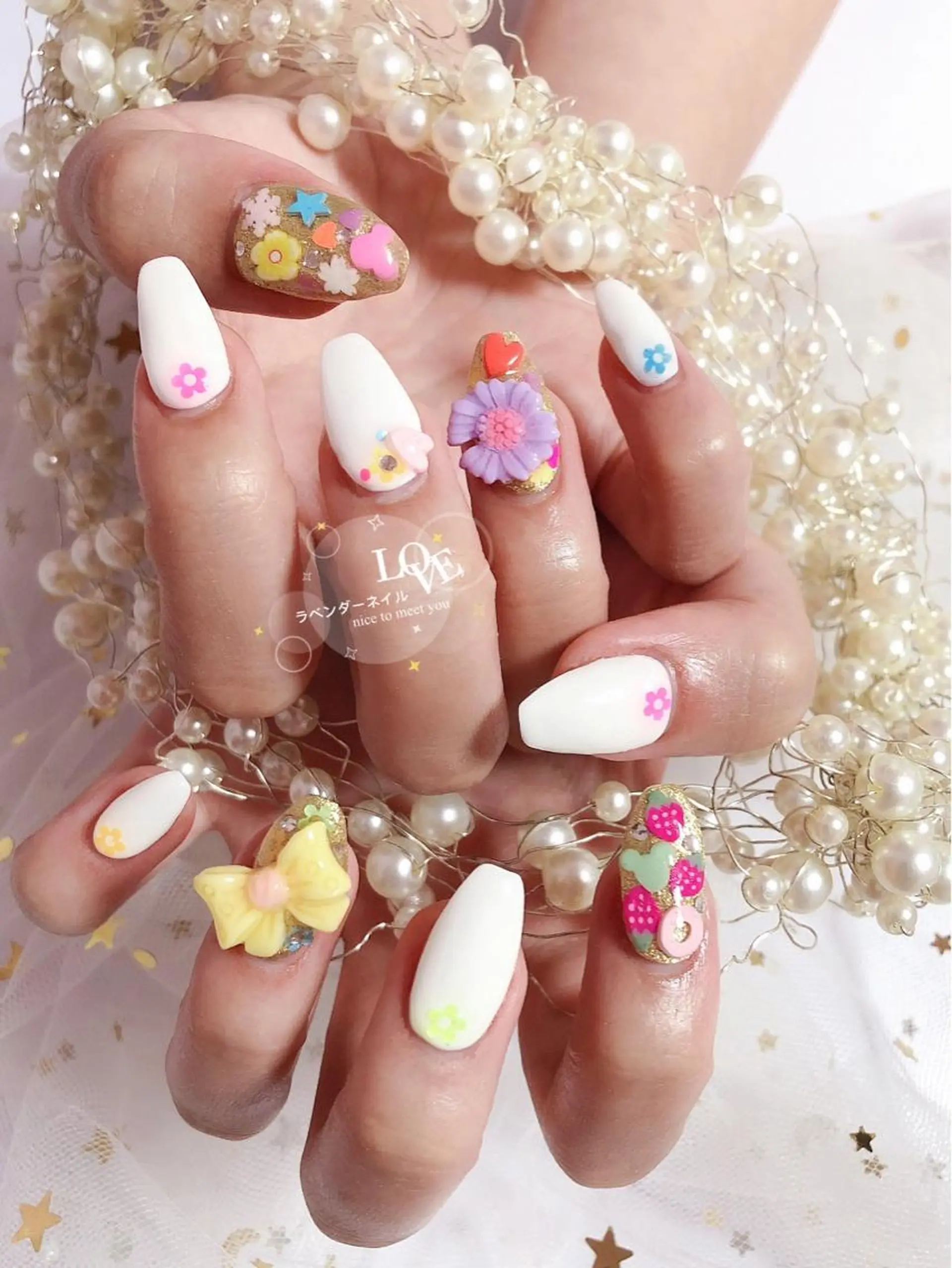 ネイル ラベンダー💖日暮里 ルル💖ネイルのネイルデザイン