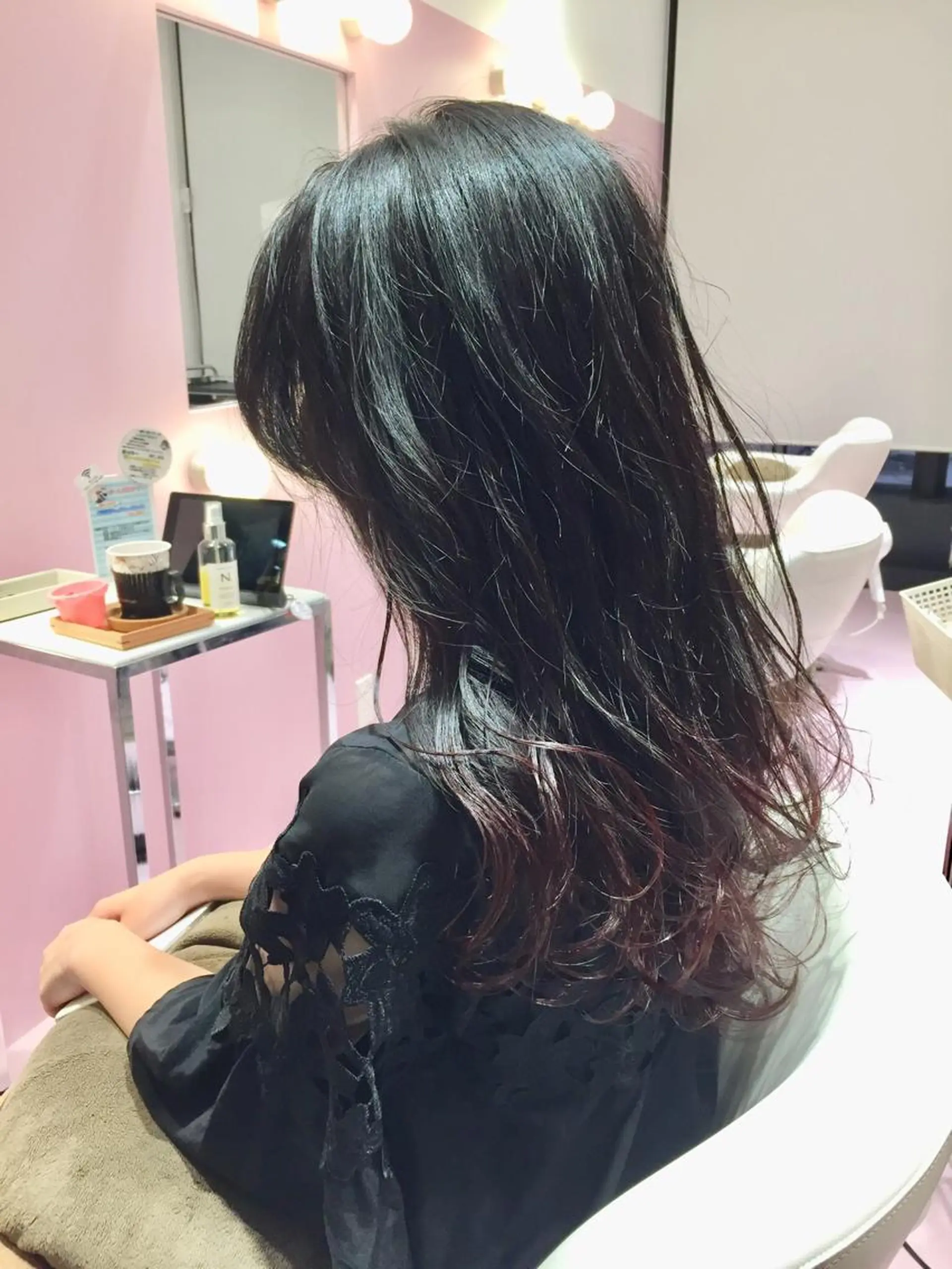 セミロング ヘアカラー トリートメント 所渉/韓国レイヤー /ウルフカットのヘアスタイル