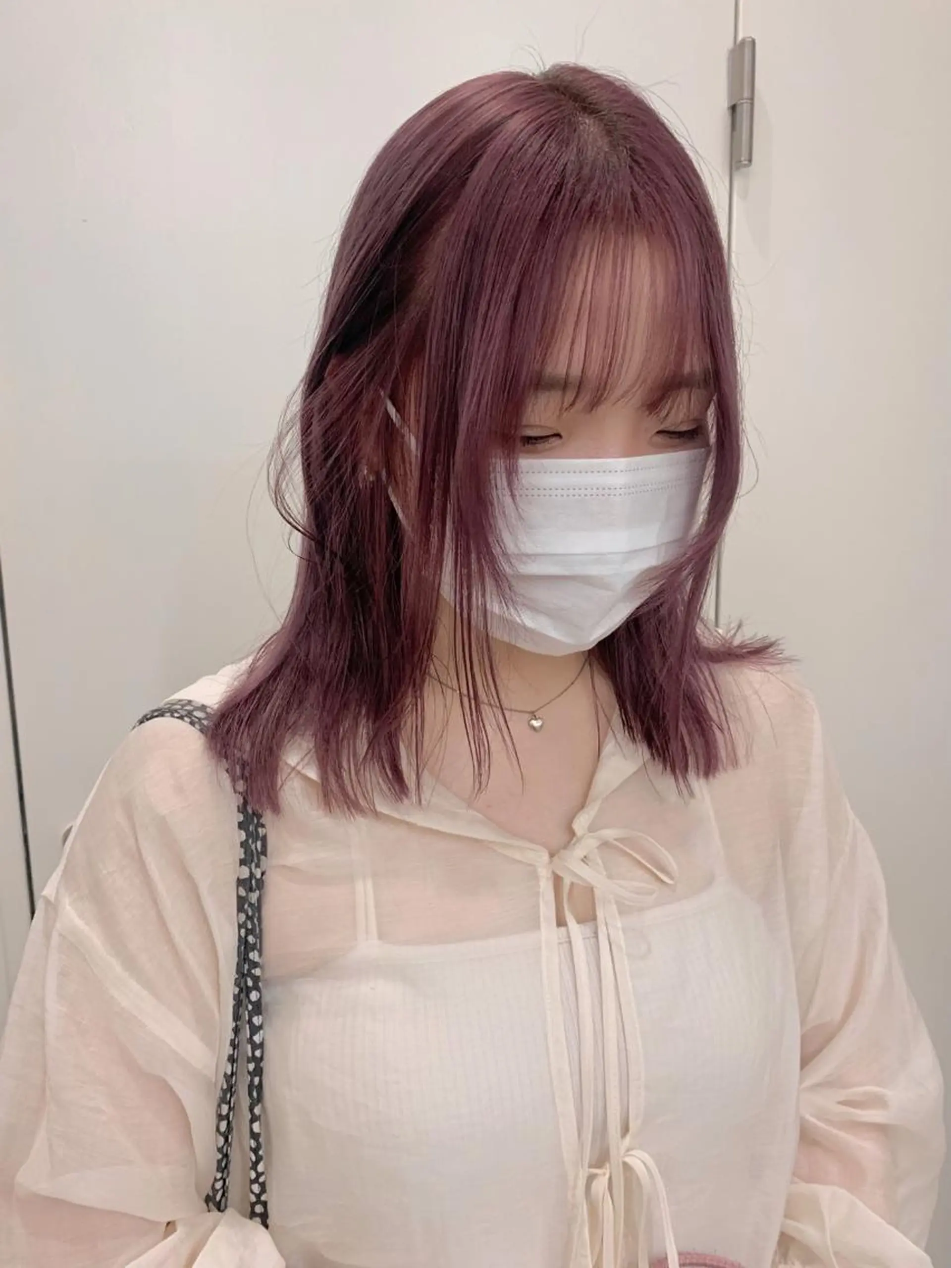 セミロング カラー カット ヘアカラー 🐝 hachi🐝のヘアスタイル
