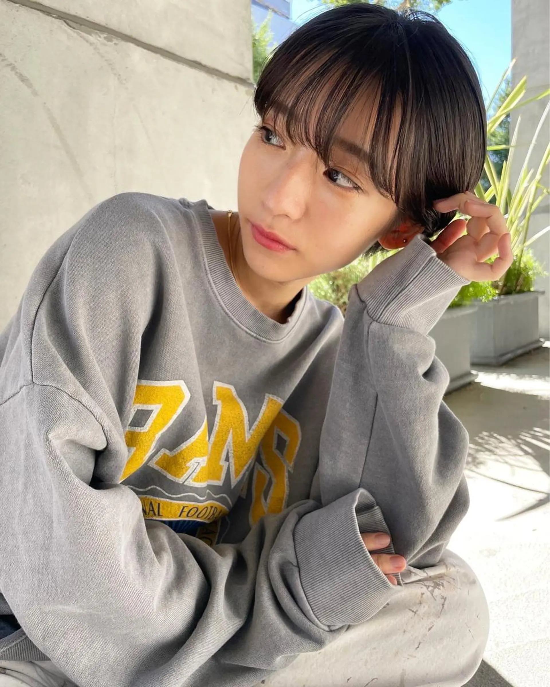 ショート カット ヘアカラー 河原 亮のヘアスタイル