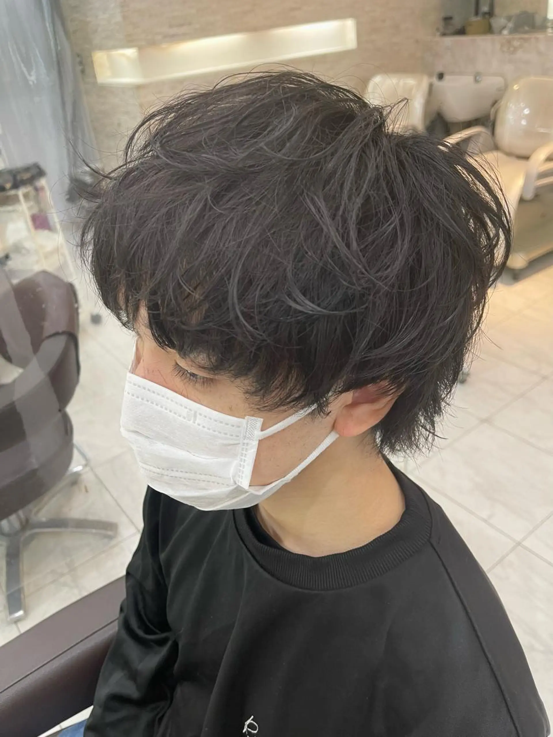 ショート メンズ マッシュウルフ マッシュ メンズウルフカット ウルフカット カット 🌻メンズカット 落合諒🌻のヘアスタイル