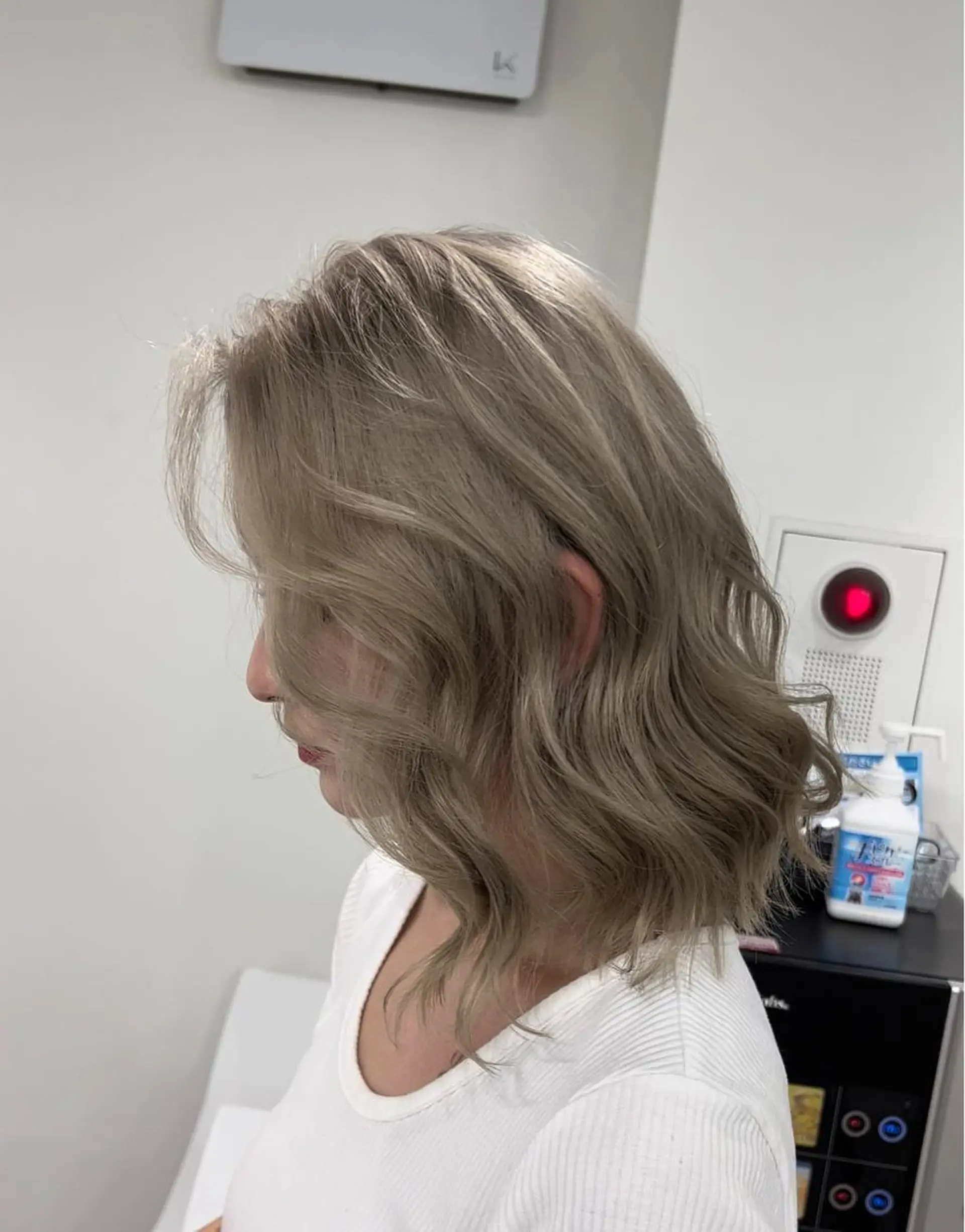 セミロング 髪質改善 トリートメント ヘアカラー トリートメント 🫧髪質改善 講師🫧🍎幹細胞のヘアスタイル