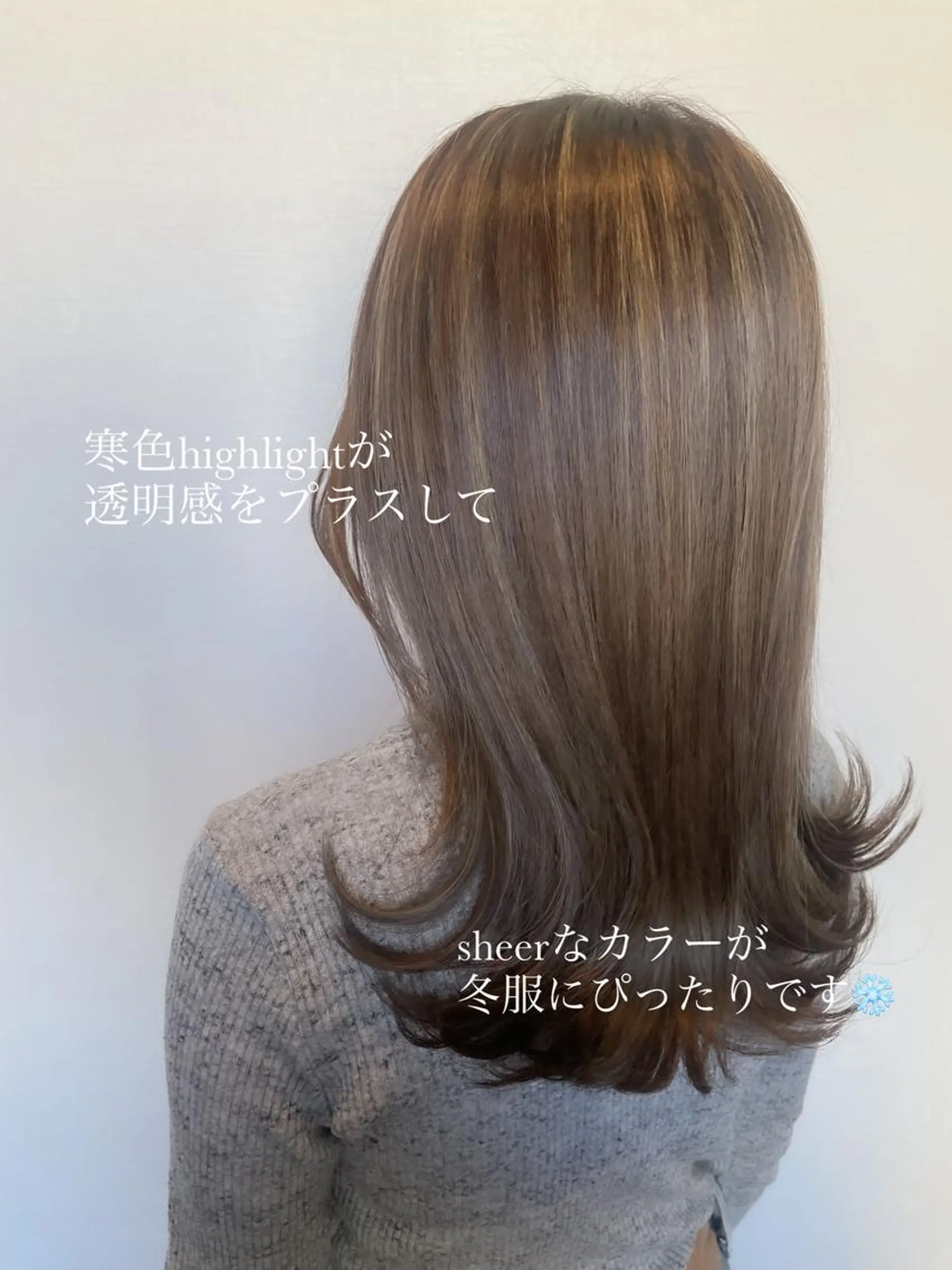 セミロング カラー ヘアアレンジ topstylist 芳賀みなみのヘアスタイル