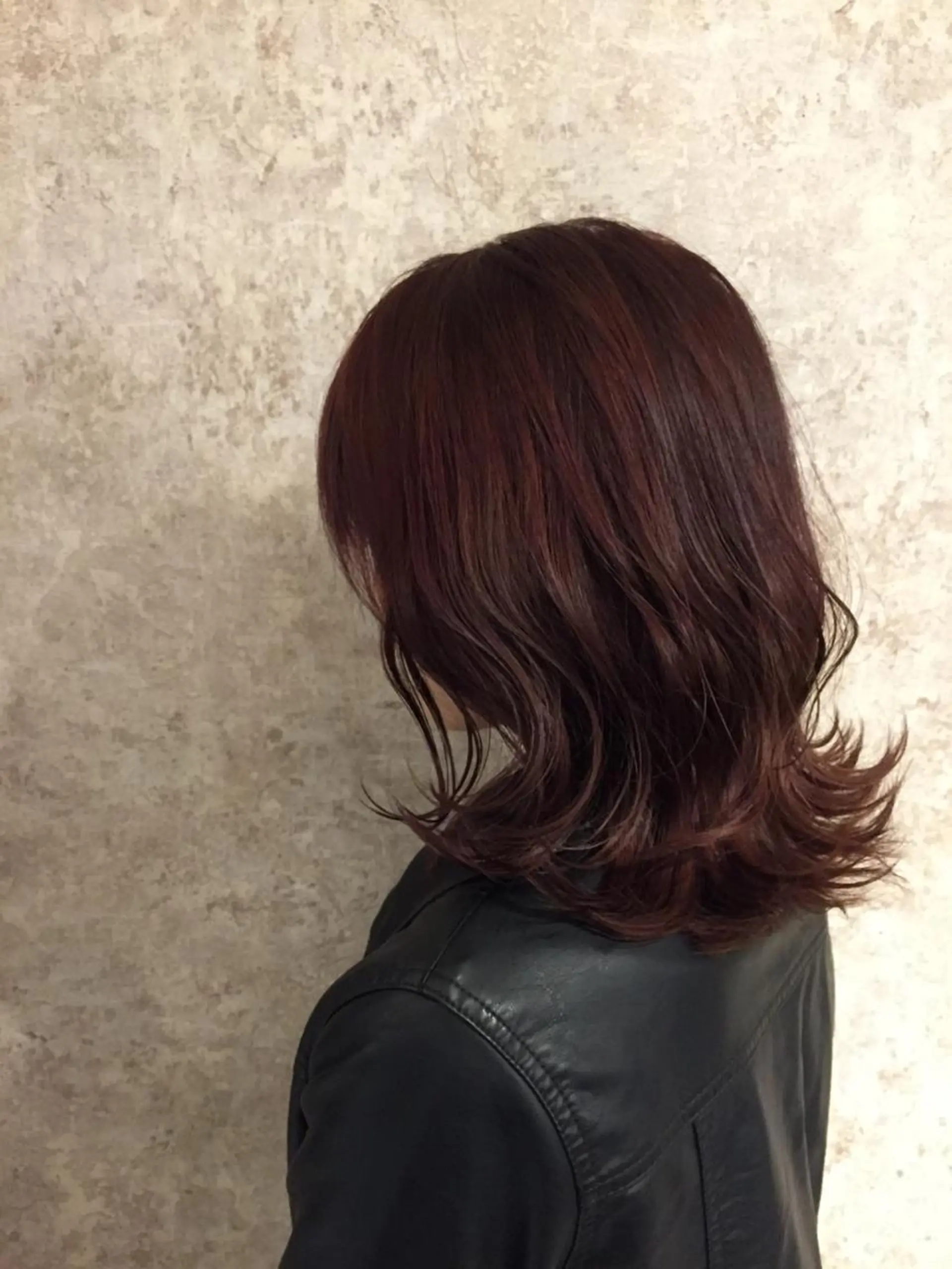 ミディアム カラー パーマ 小顔カット✨ 透明感カラー/村上のヘアスタイル