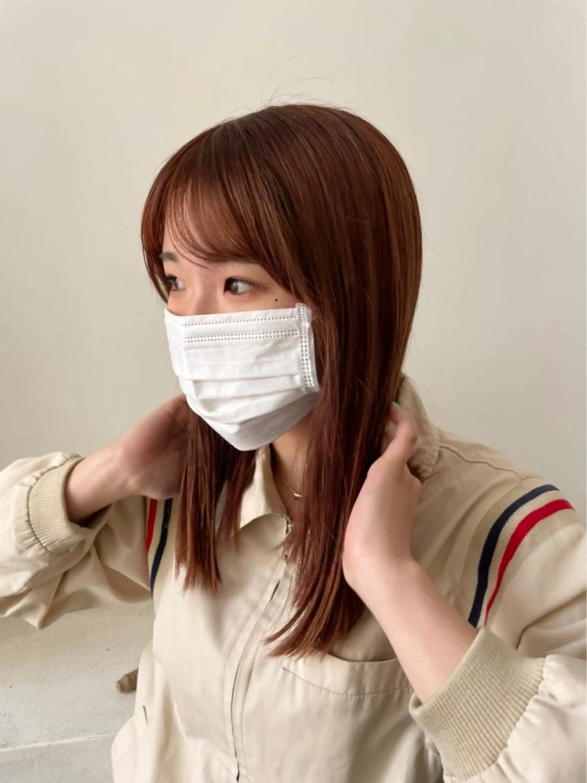 ミディアム カラー 顔周りカット/透明感 カラー✂️MEIのヘアスタイル