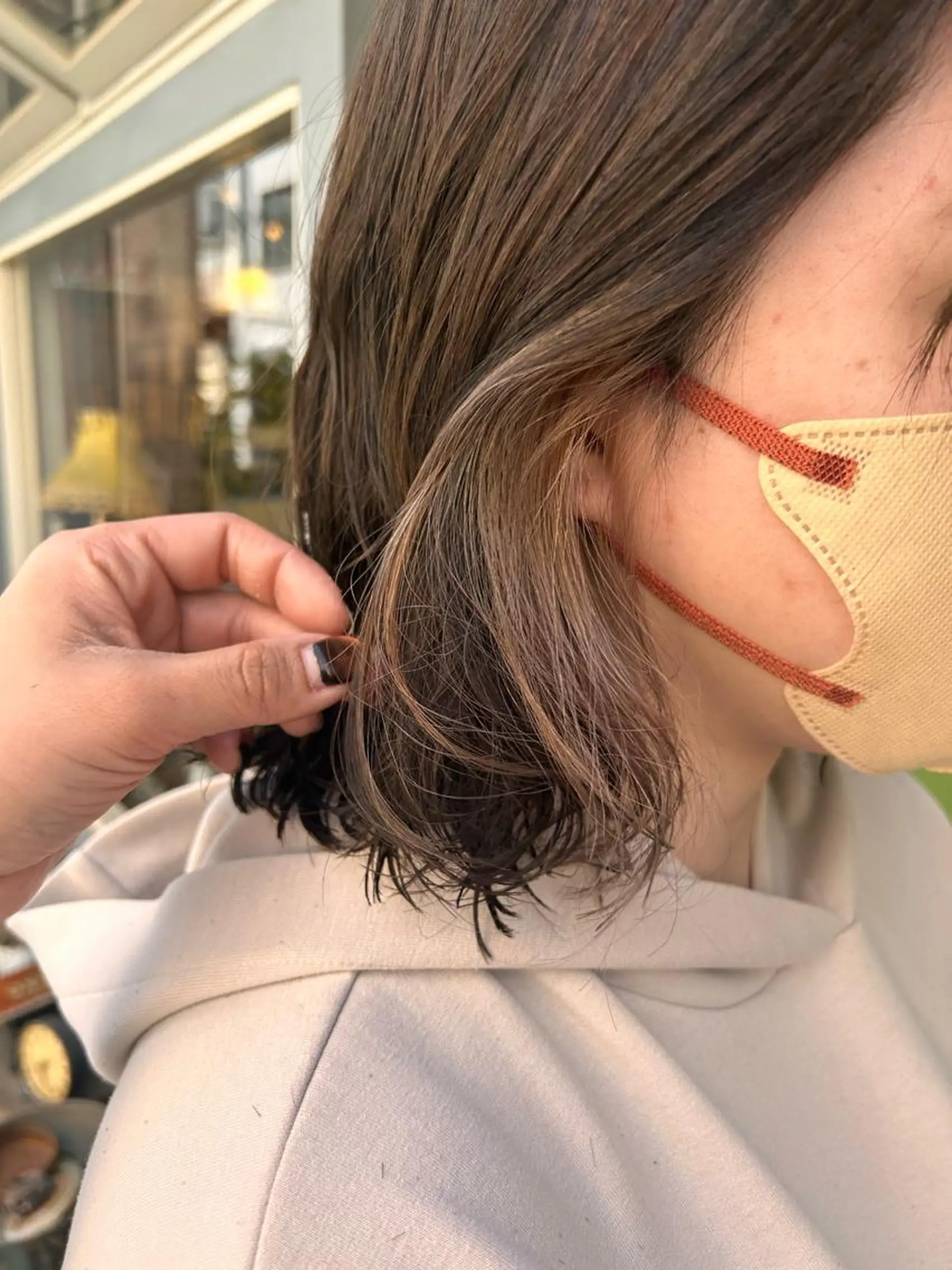 ショート カラー ヘアカラー 清水千優/パーマ/ メンズパーマのヘアスタイル