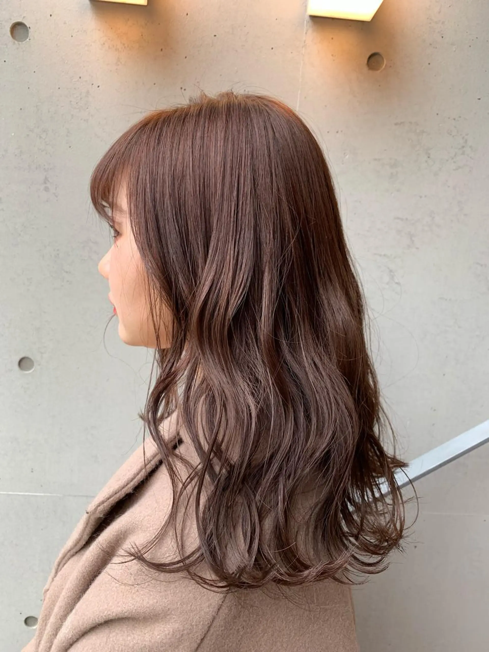 ロング カラー ベージュカラー 鈴木 まりやのヘアスタイル