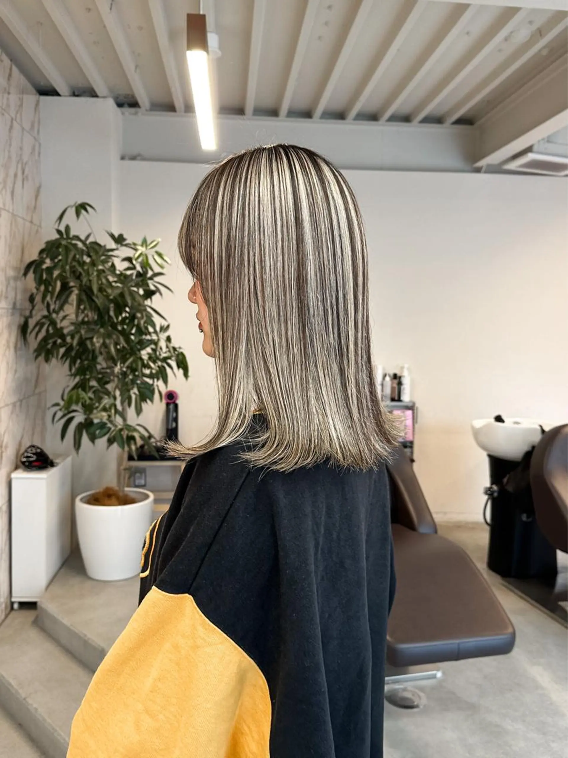 ミディアム カラー ハイトーン×似合わせ 🌱中川慎之介のヘアスタイル