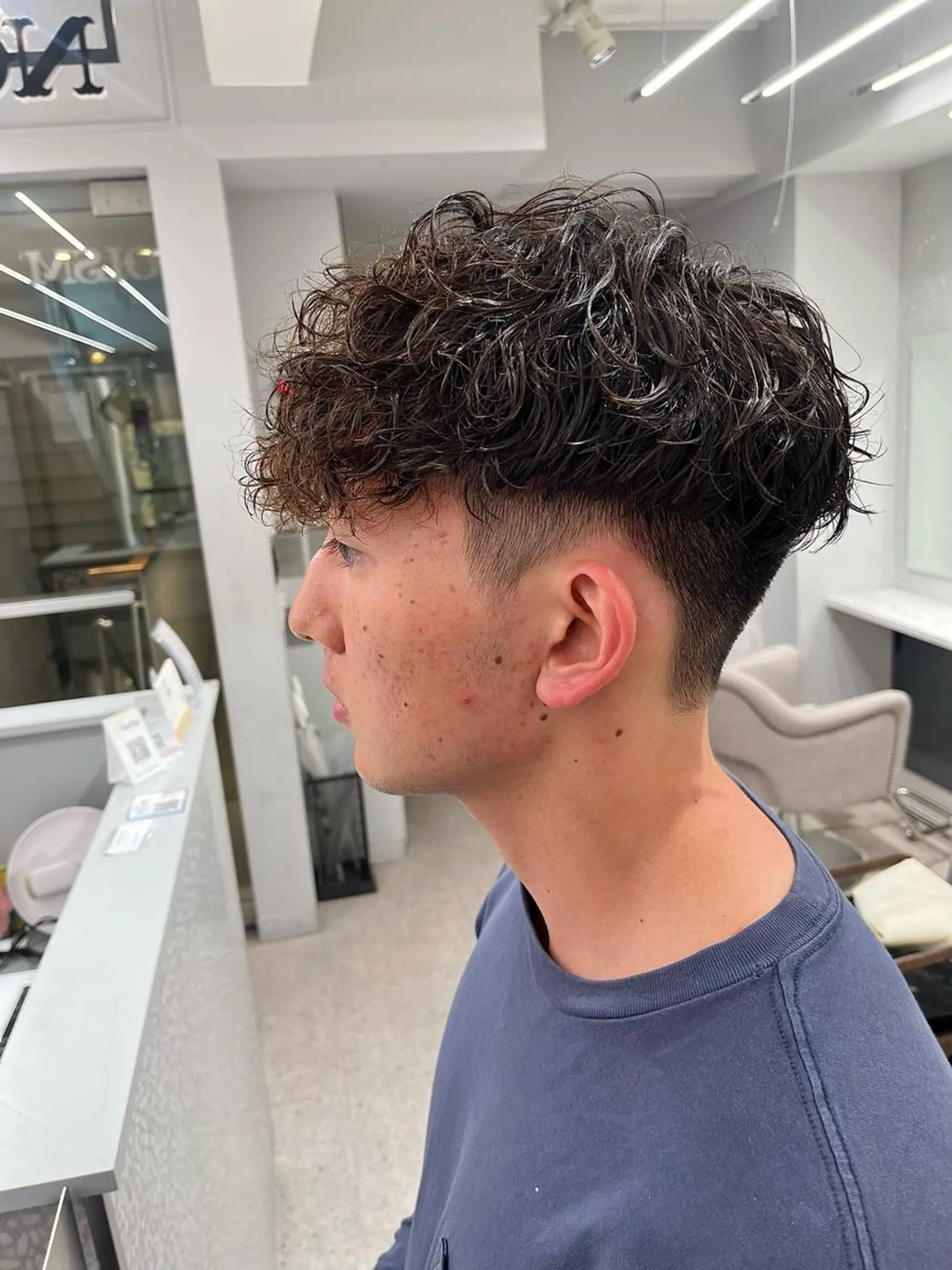 パーマ メンズ カット パーマ 🍐シャドウパーマ メンズ特化/守岡🍐のヘアスタイル