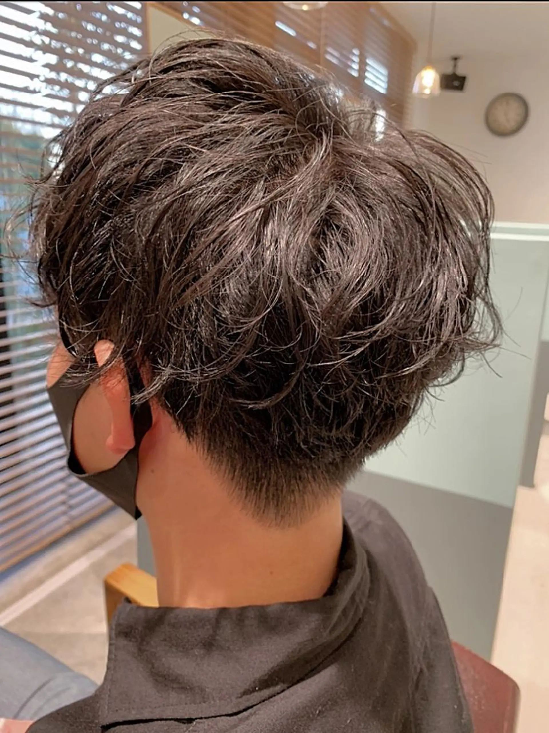 ミディアム パーマ メンズ メンズスタイル 櫻井康太のヘアスタイル