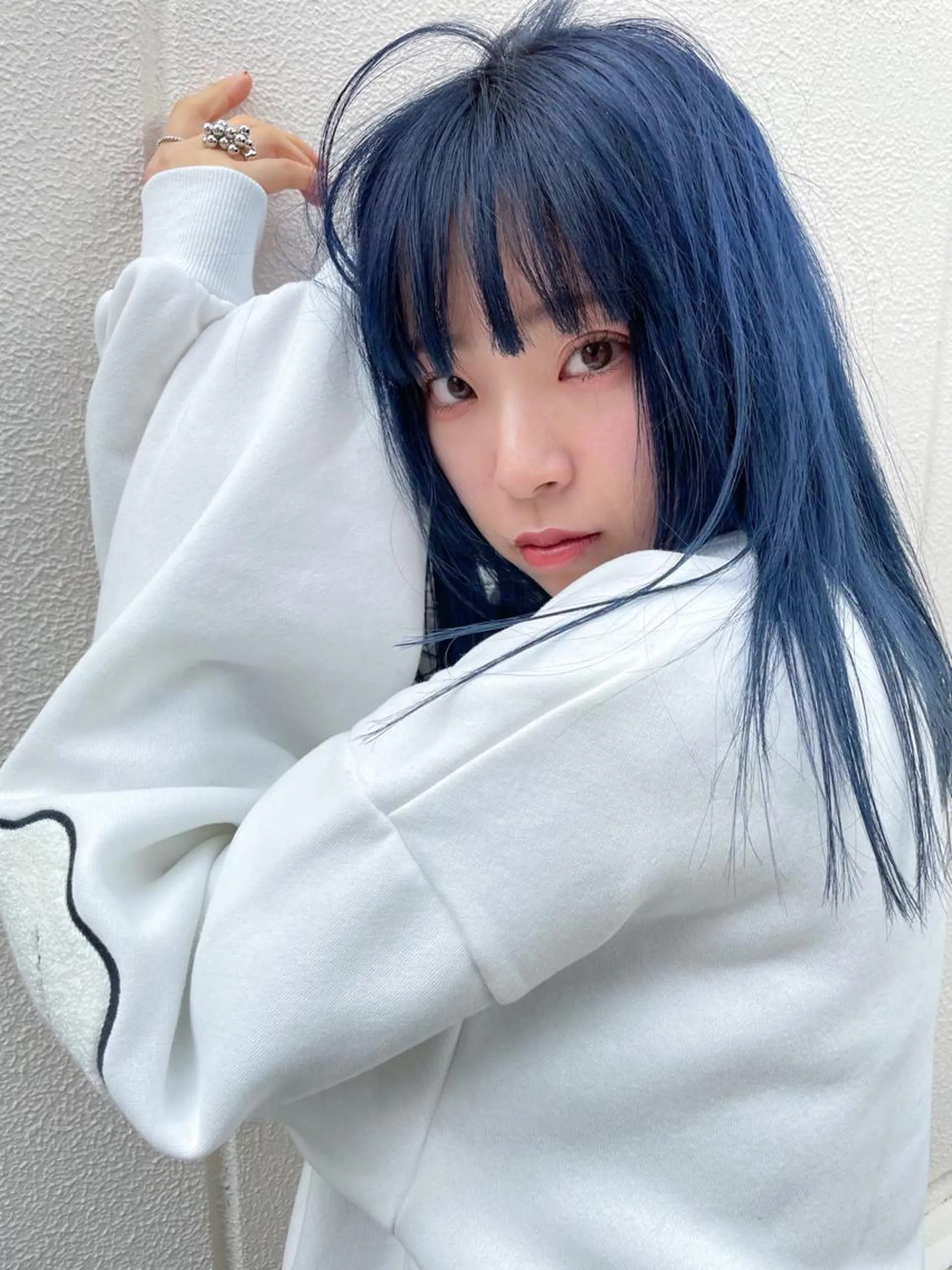 セミロング ヘアカラー nessヤマサキ リュウタのヘアスタイル