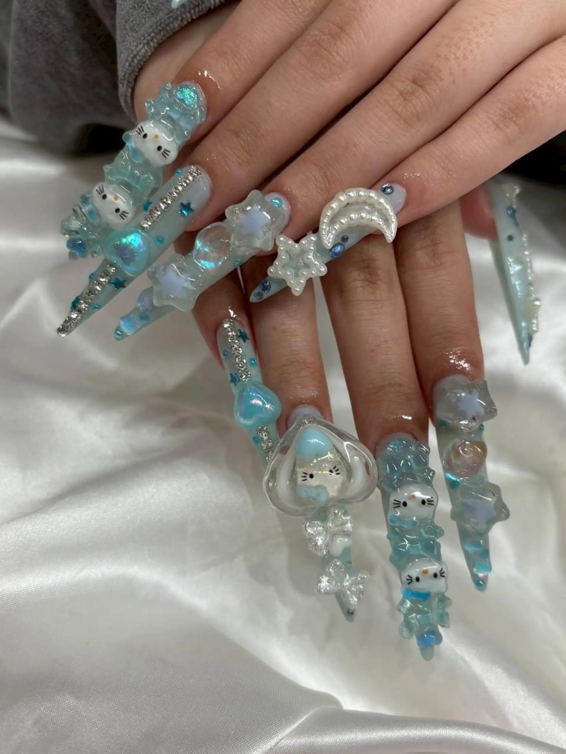 ロング ハンドネイル Ashliy大宮♡ アシュリーのネイルデザイン