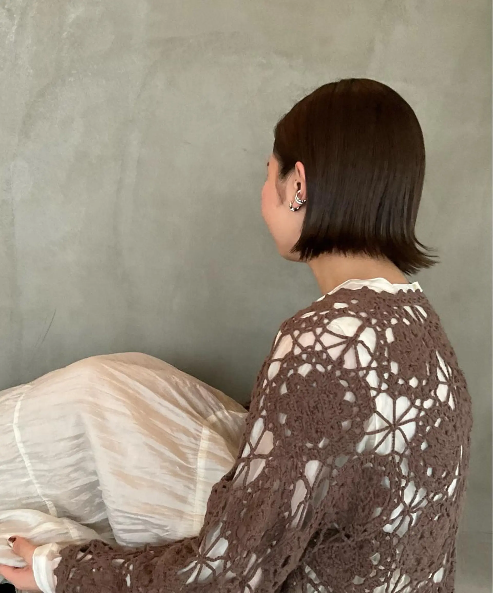 ショート カラー ブラウンカラー カット ヘアカラー 渡辺 優のヘアスタイル