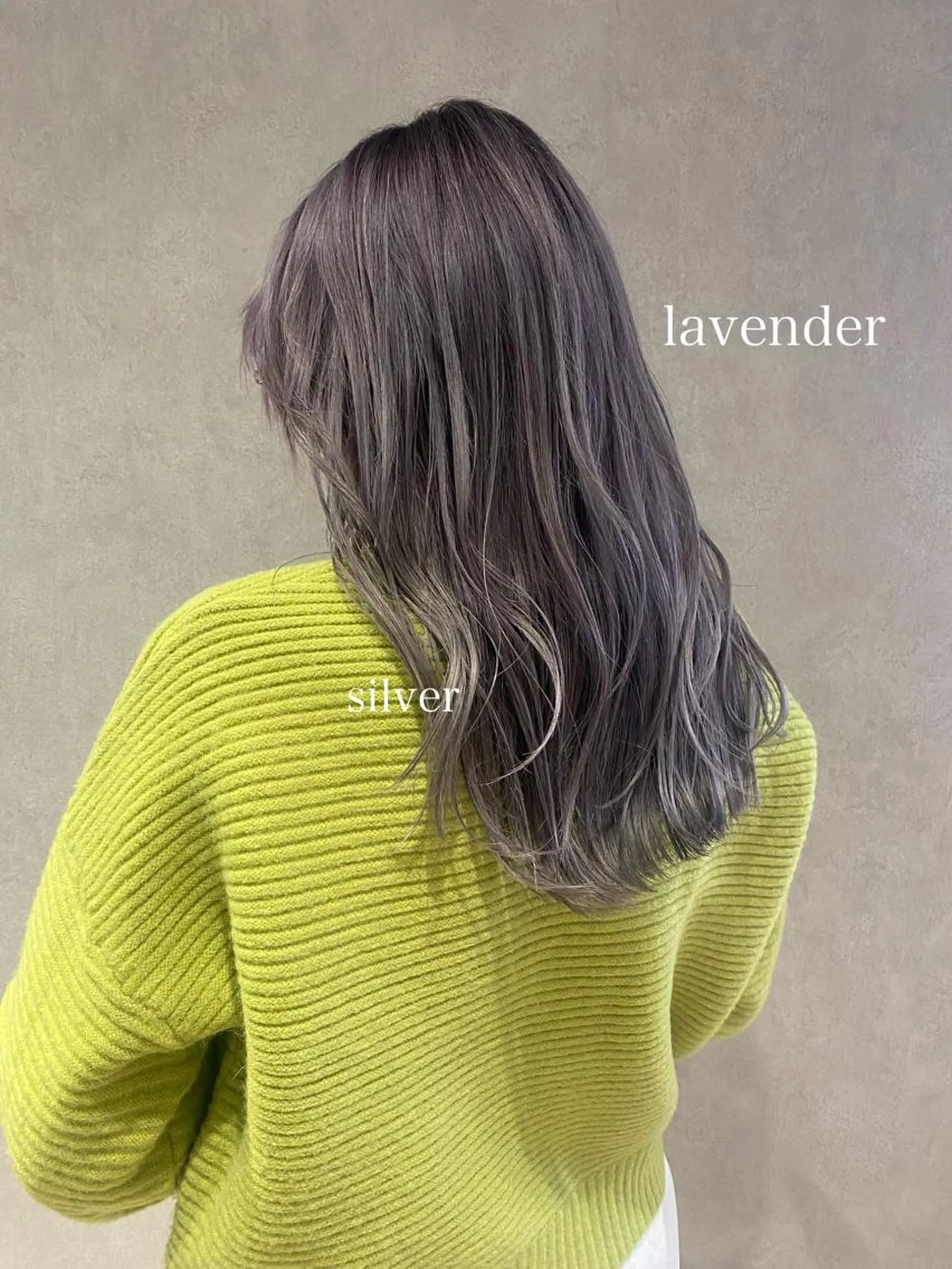 ロング カラー ヘアアレンジ ラベンダーカラー ヘアカラー トリートメント あおい 🍒暖色カラーのヘアスタイル