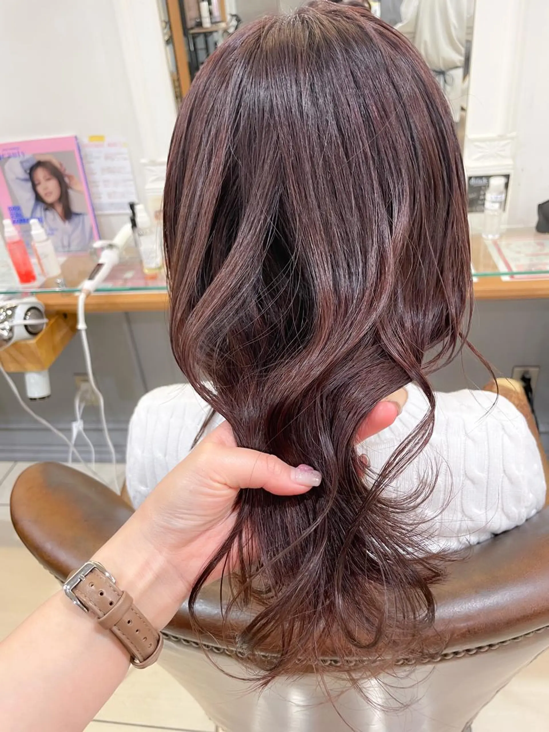 セミロング カラー ラベンダーカラー ラベンダーピンク ピンクカラー カット ヘアカラー ✨カラー支持No.1 🧸ワキ カナコ🧸のヘアスタイル