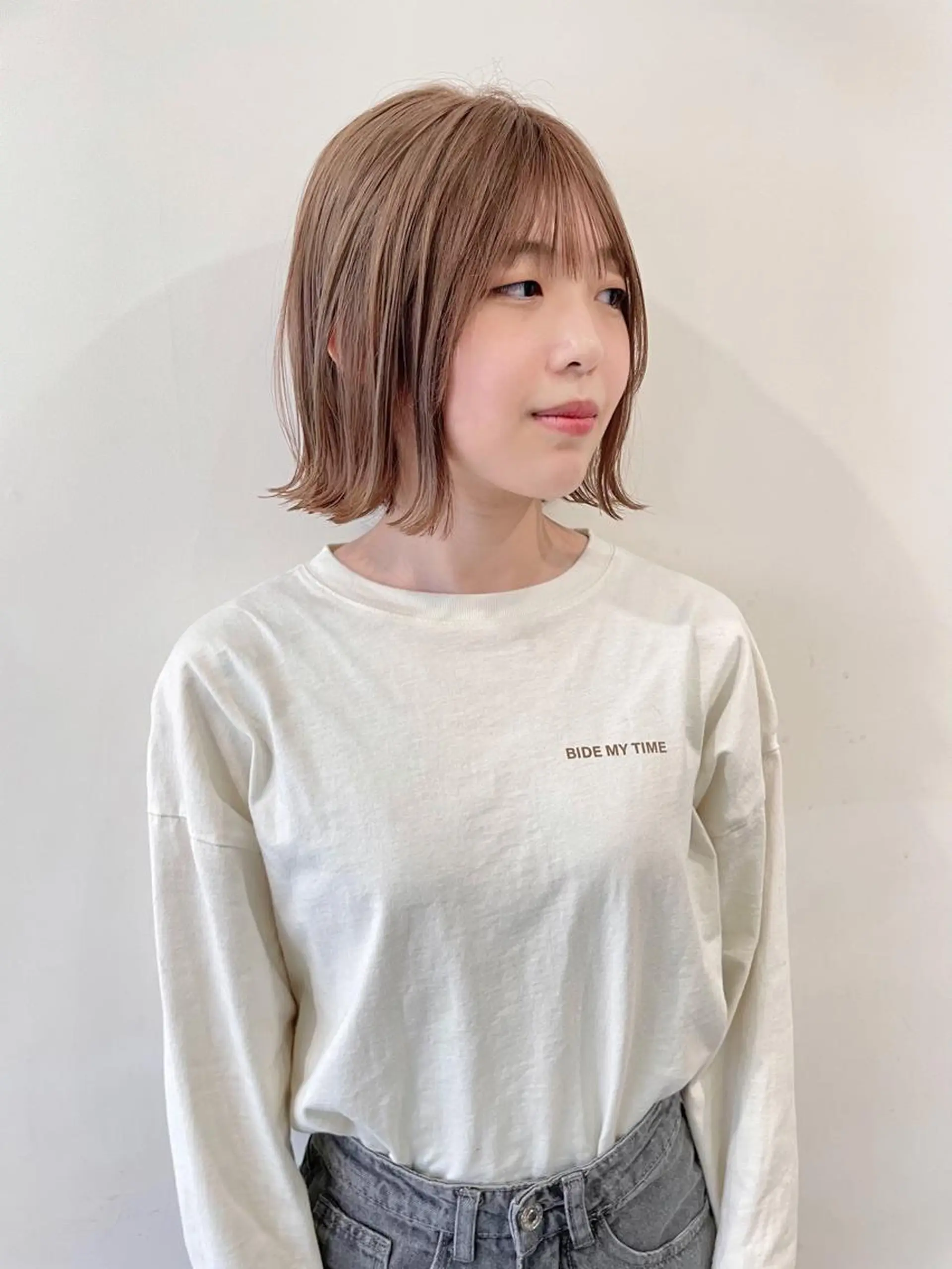 ミディアム ヘアカラー トリートメント ボブ/縮毛矯正 🌟梅田盛一🌟のヘアスタイル