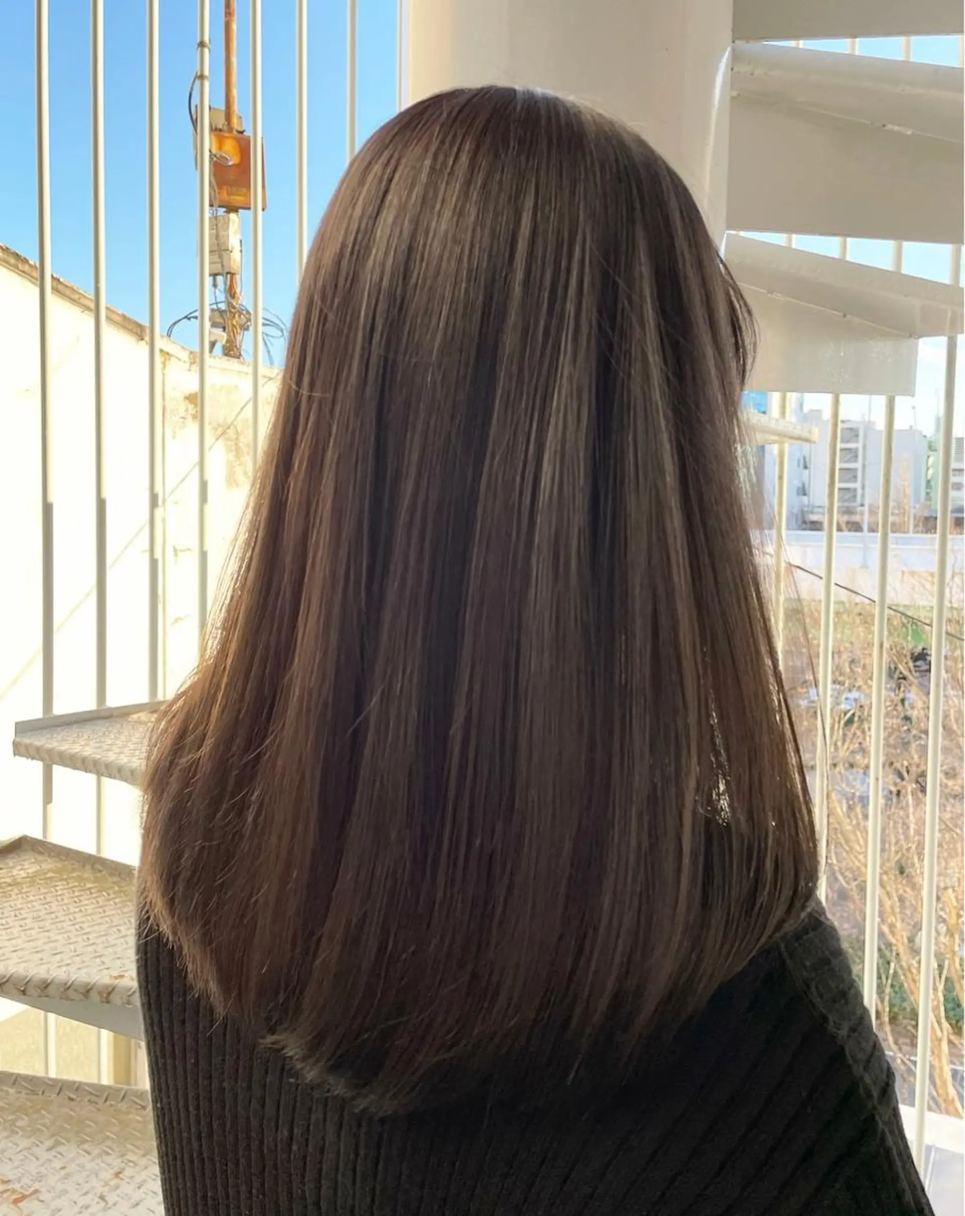 ロング カラー パーマ さと ちはるのヘアスタイル