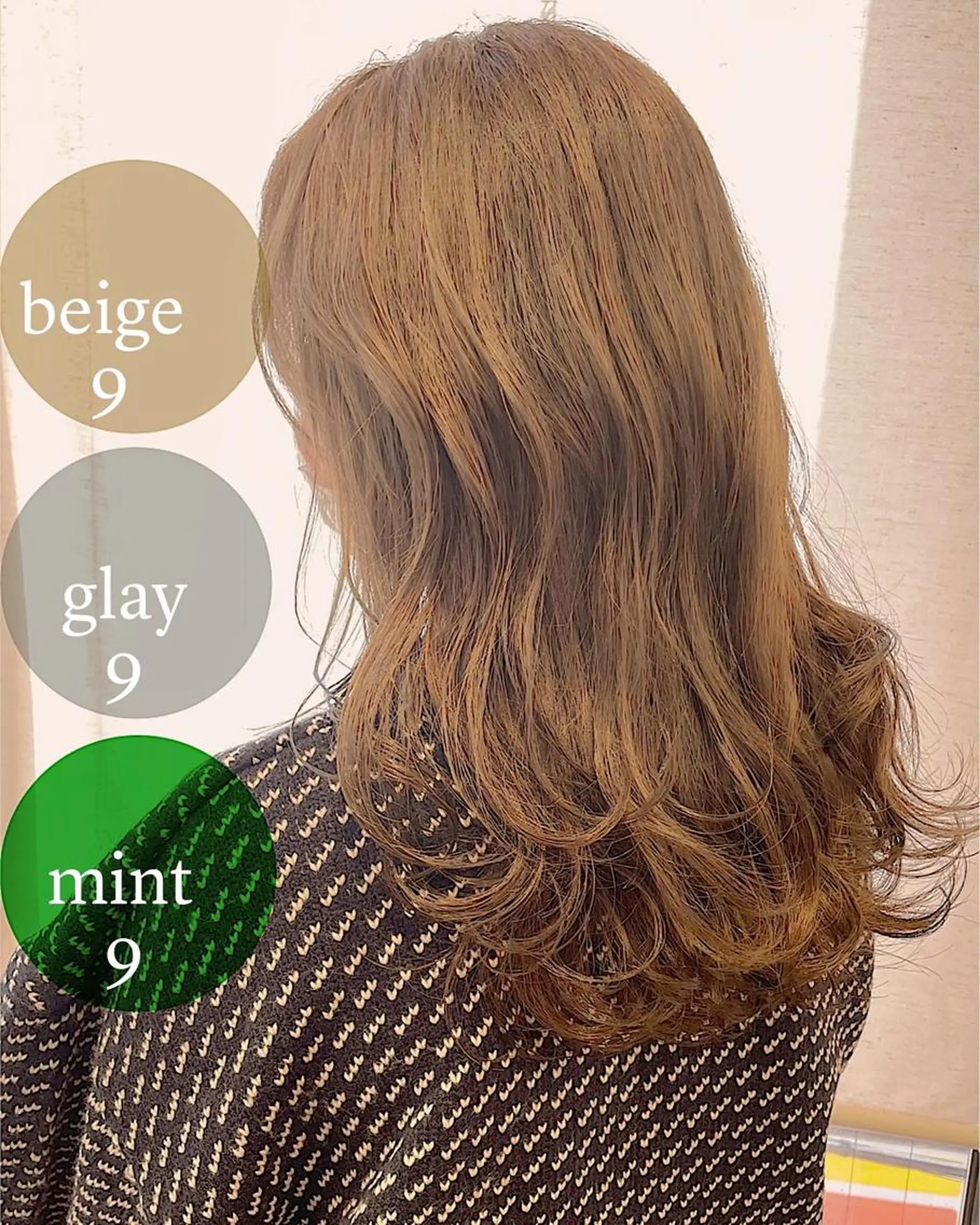 セミロング カラー カット ヘアカラー トリートメント 360°キレイな ショートカットのヘアスタイル