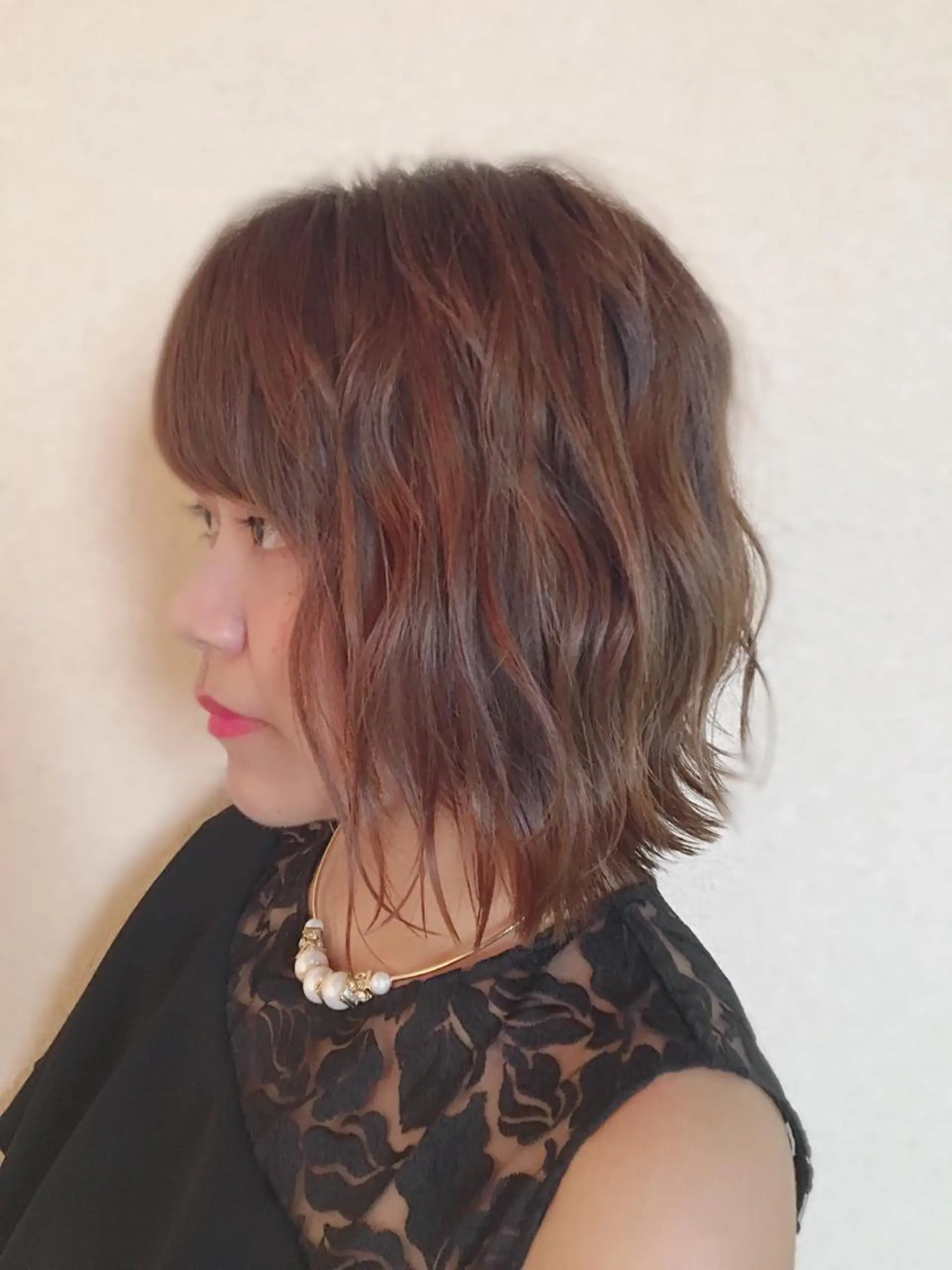 ミディアム カラー ヘアカラー 弥栄 陽月のヘアスタイル