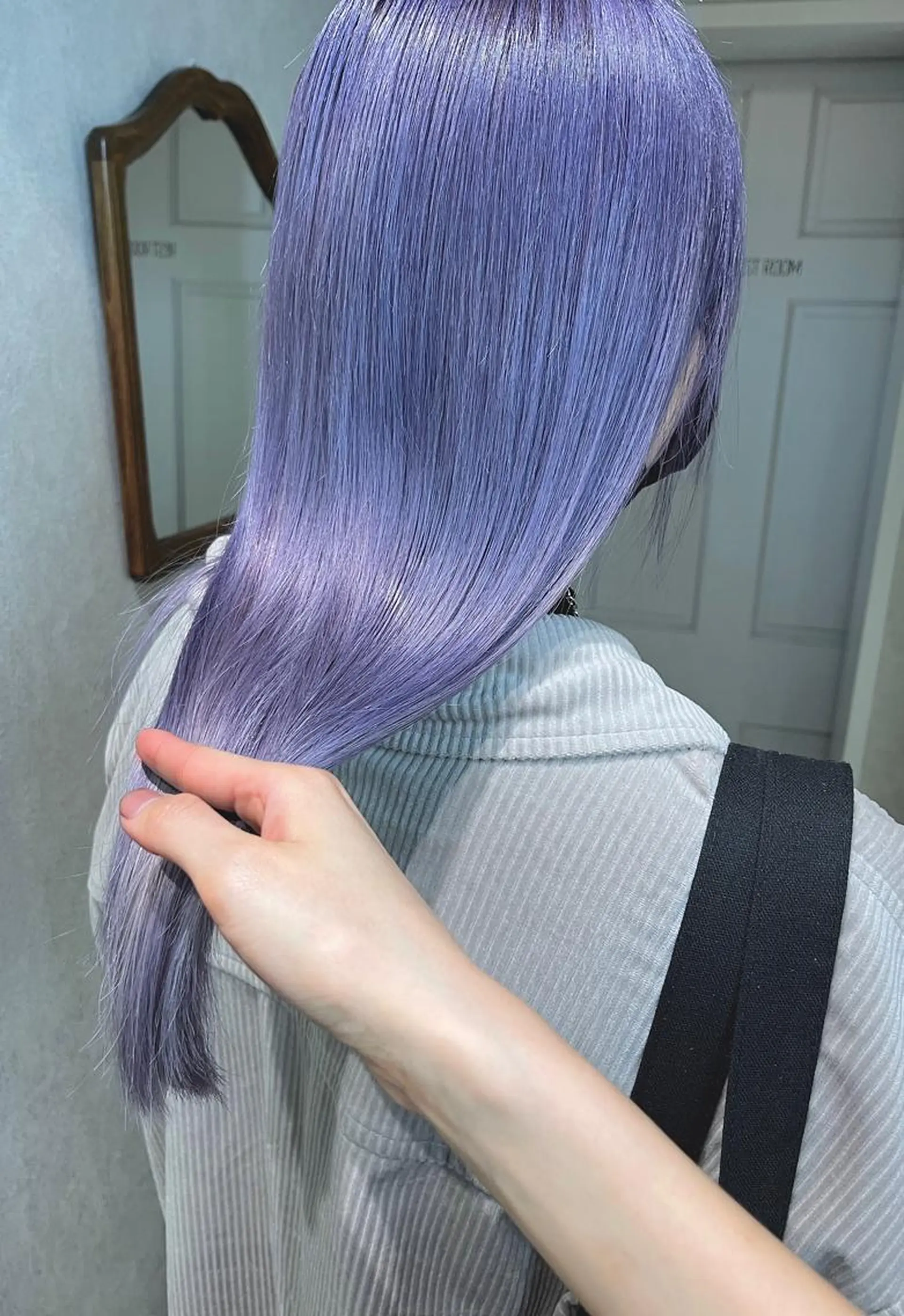 ロング カラー ラベンダーカラー ヘアセット🎀パーマ Tsubasaのヘアスタイル