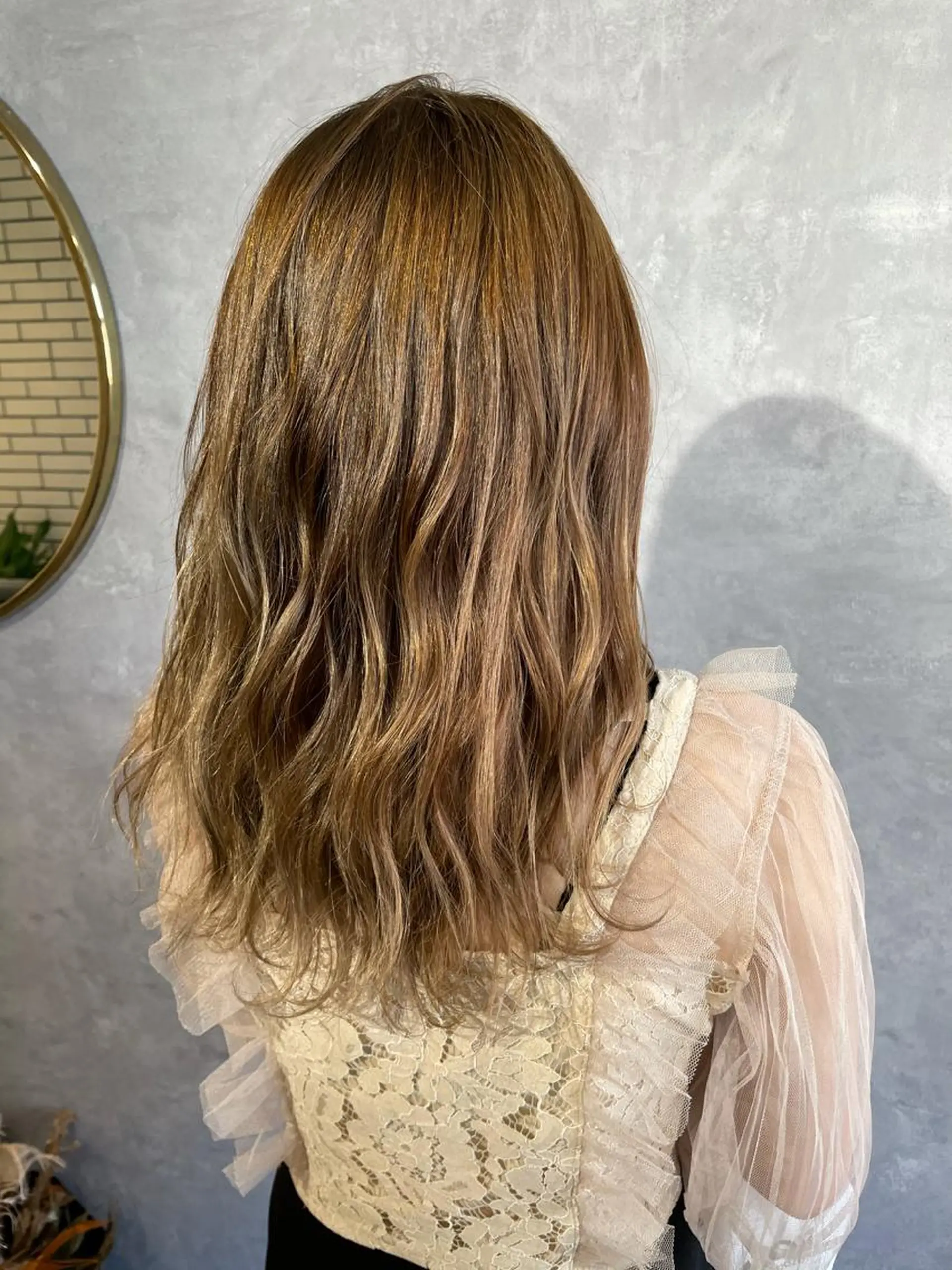 セミロング アッシュ ヘアカラー トリートメント 【髪質改善】 川津翔太のヘアスタイル