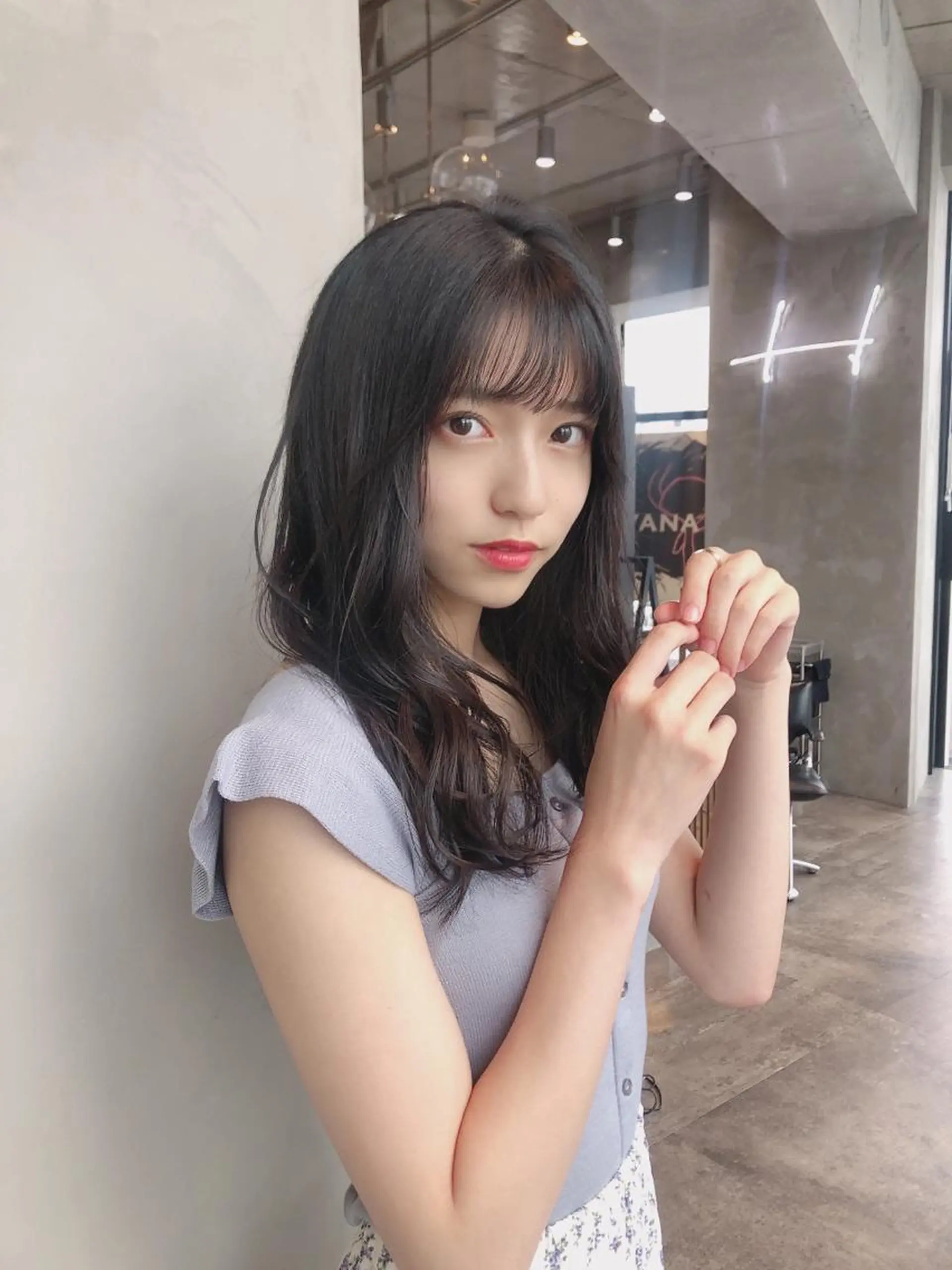 ミディアム カラー 韓国ヘア 店長NEGIのヘアスタイル