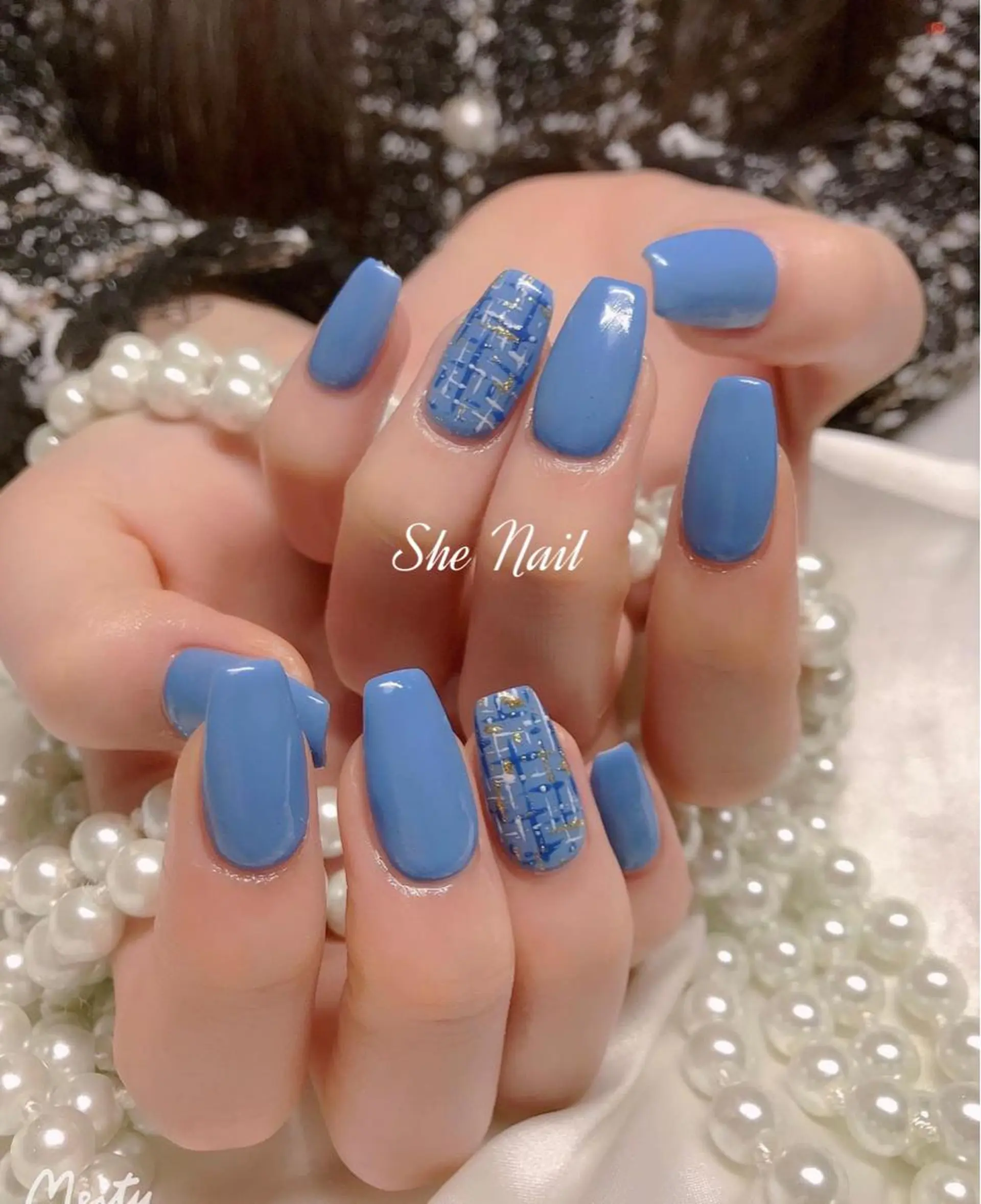 ネイル 長さ出し ワンカラーネイル ネイルチップ She   Nail所属・ISA_ BELLAのネイルデザイン