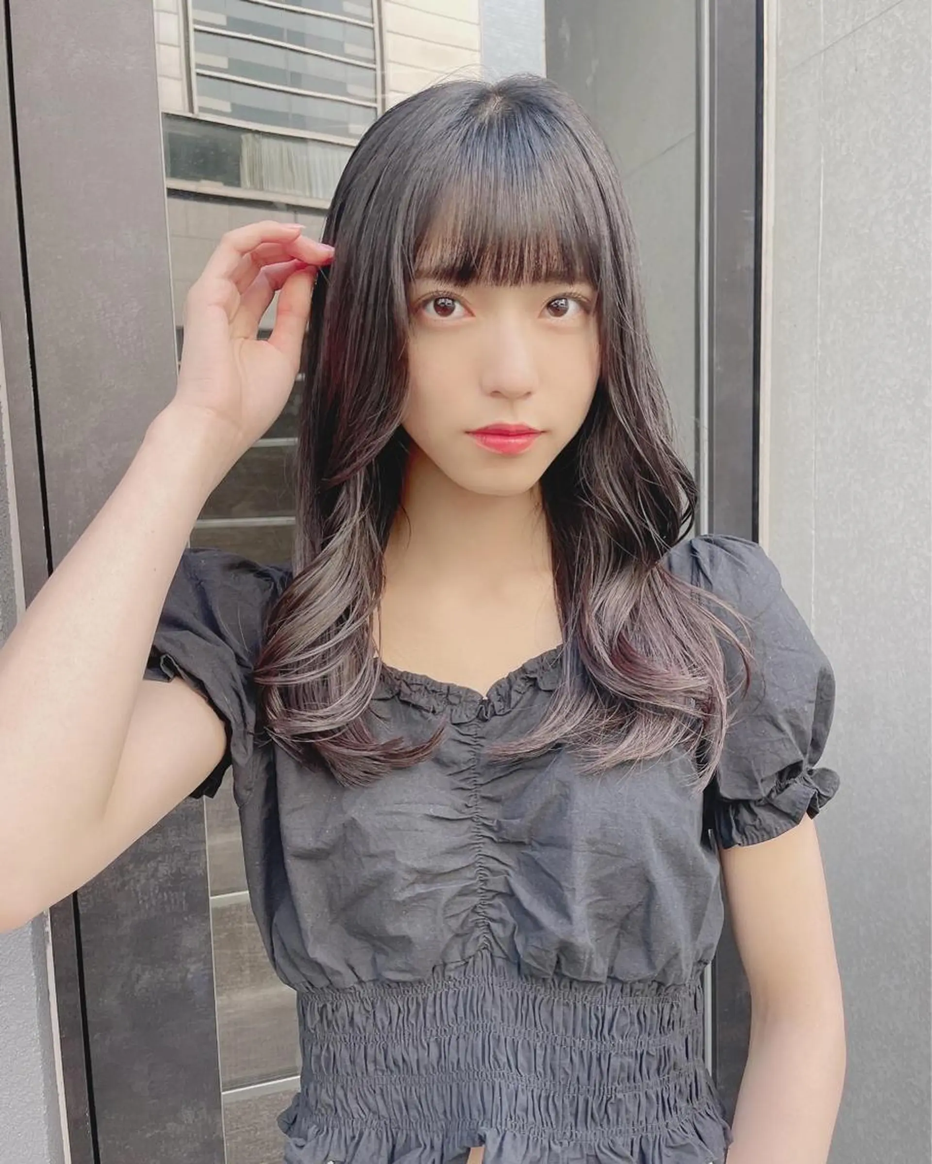 ミディアム カラー 韓国ヘア 店長NEGIのヘアスタイル