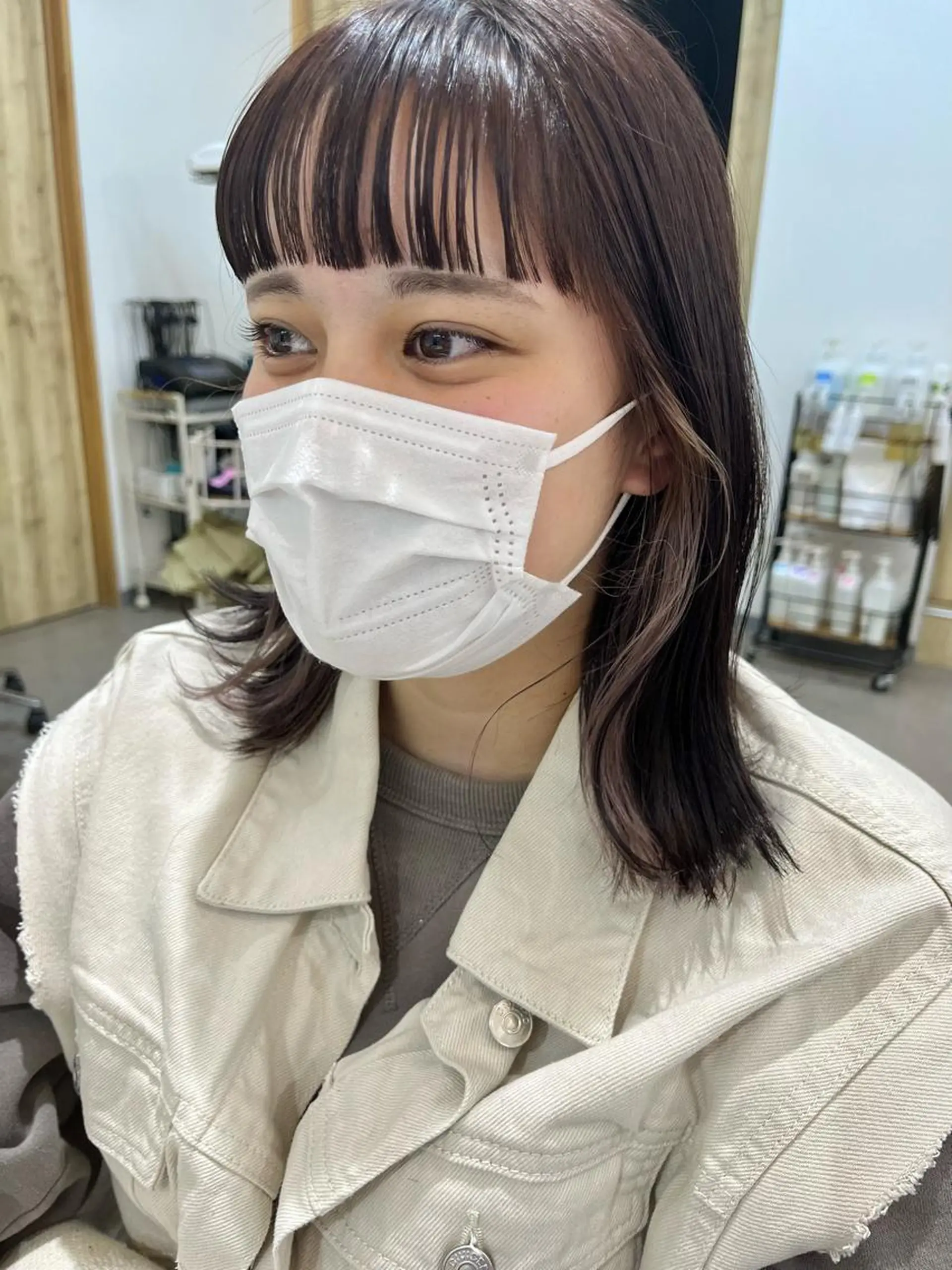 ミディアム カラー カット ヘアカラー トリートメント 🌼sunc HINAMI🌼のヘアスタイル