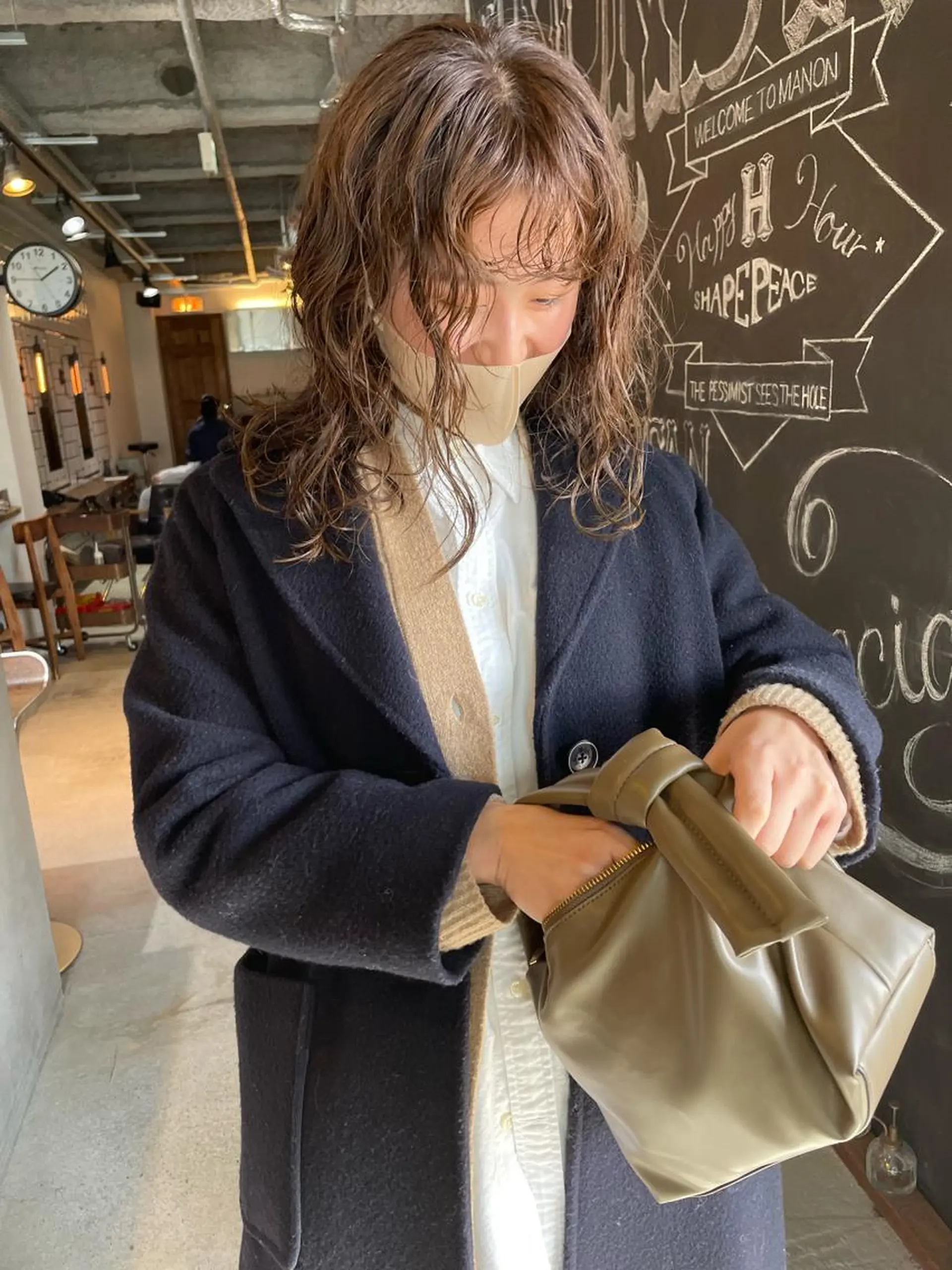 ミディアム カラー パーマ カット ヘアカラー パーマ トリートメント メンズヘア/レイヤー /ボブ山内春輝のヘアスタイル