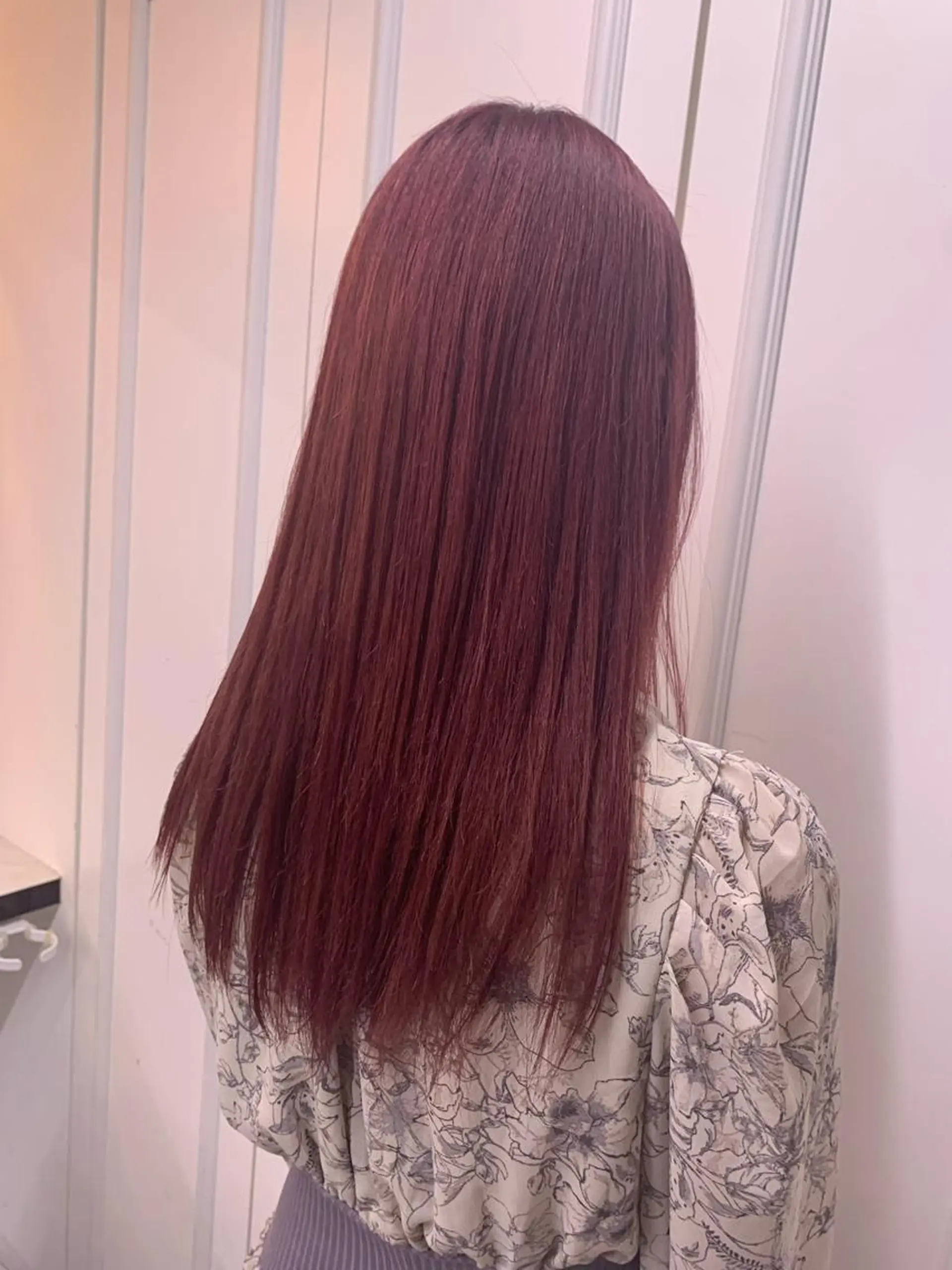 セミロング カラー ヘアアレンジ 💕上野美容師☁ ブリーチ💖サワのヘアスタイル