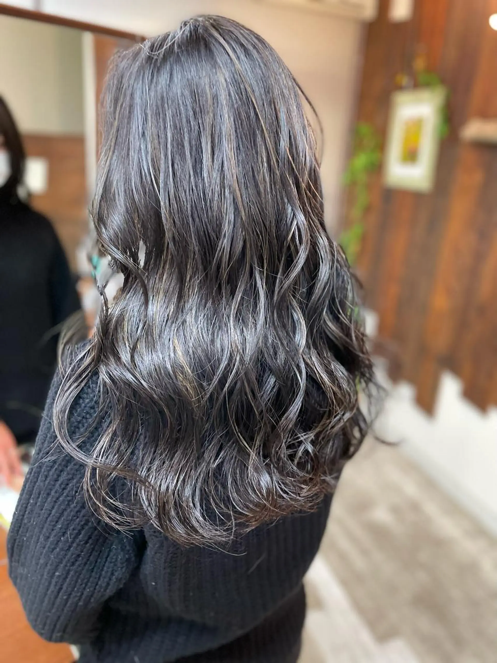 ロング カラー 【髪質改善】タケウチ 【手で乾かすだけ】のヘアスタイル