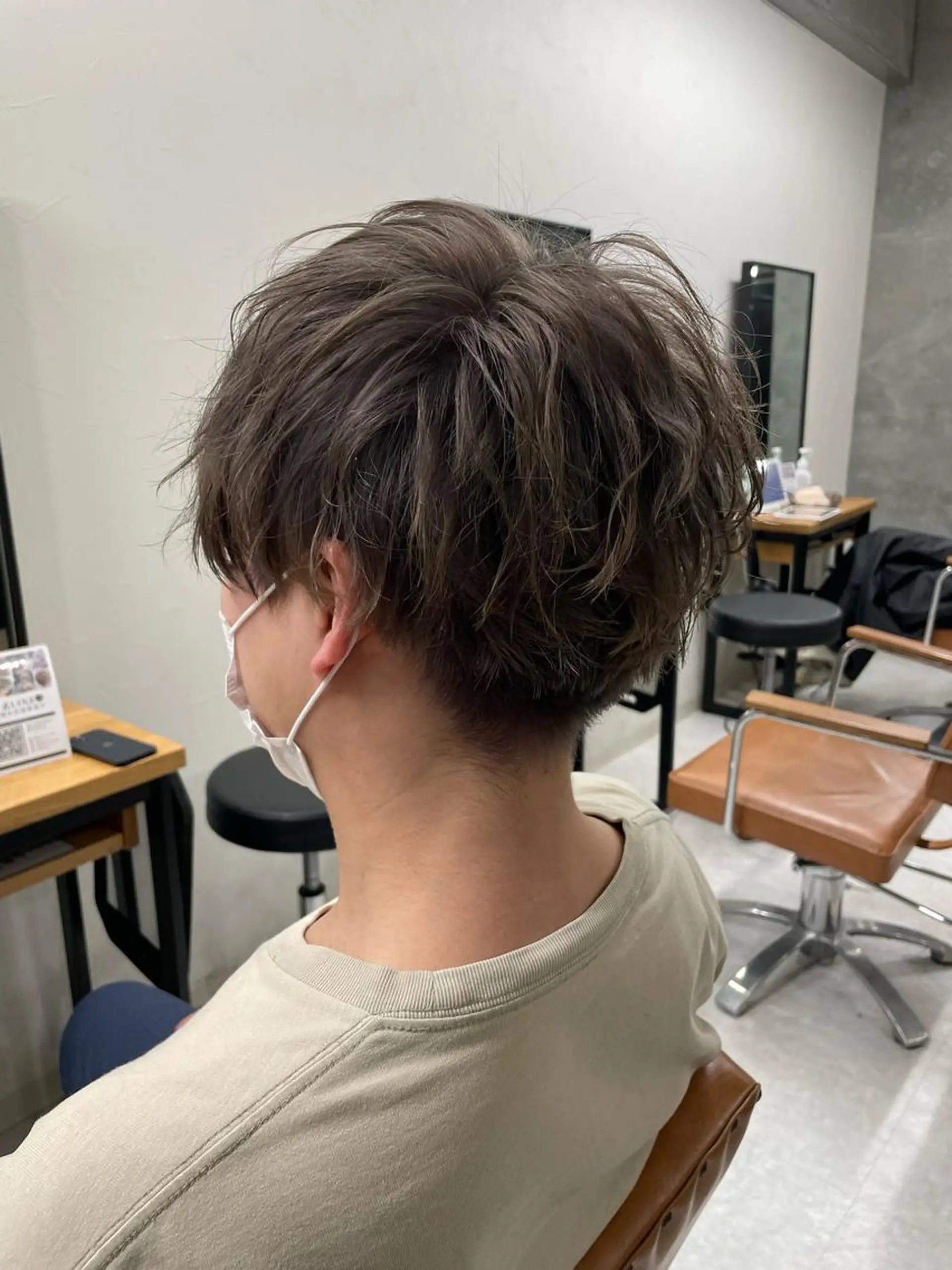 ショート カラー メンズ メンズモテパーマ💙 fuwaのヘアスタイル