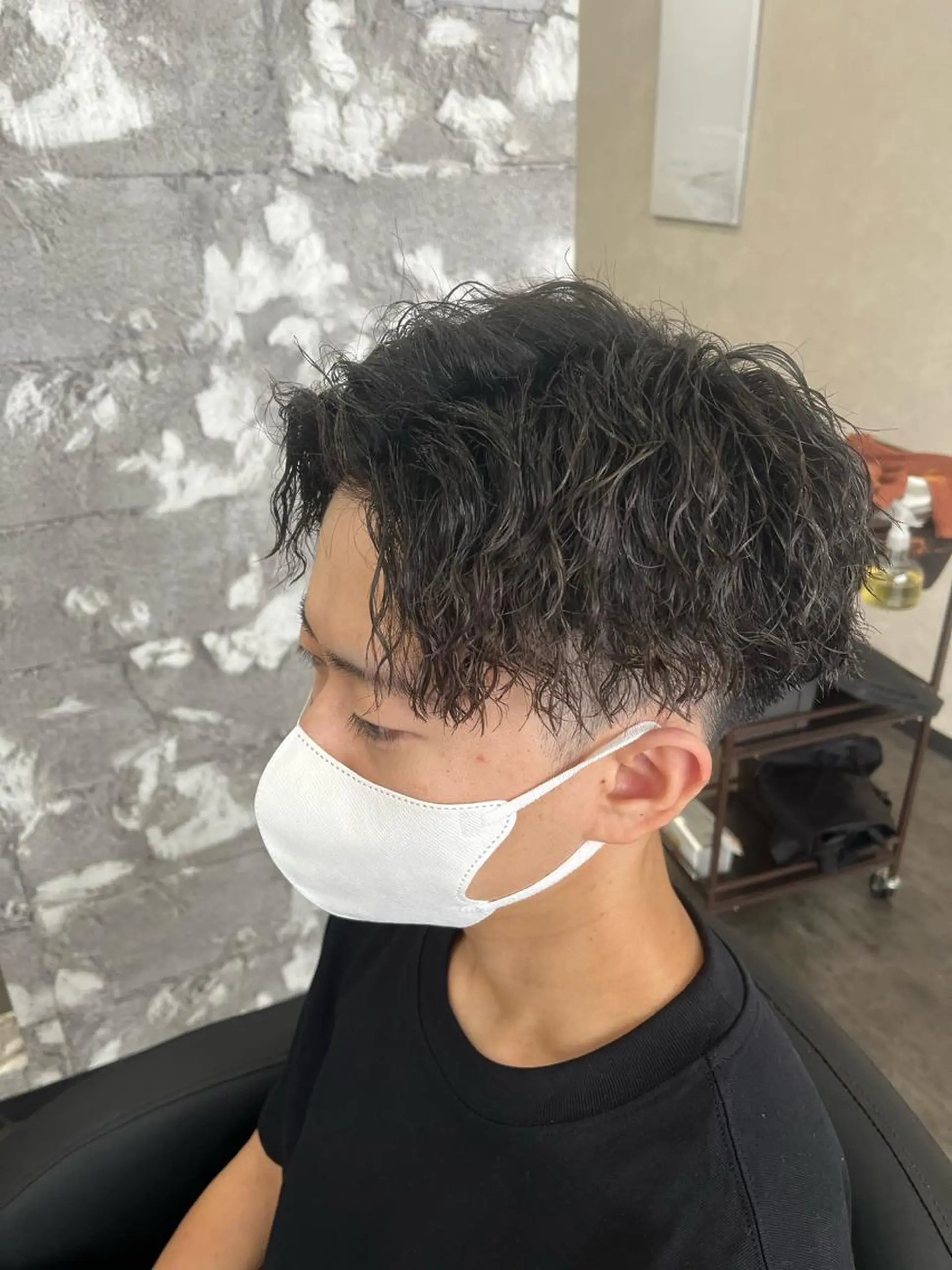 メンズ スパイキーショート/ フェードカット/石田のヘアスタイル