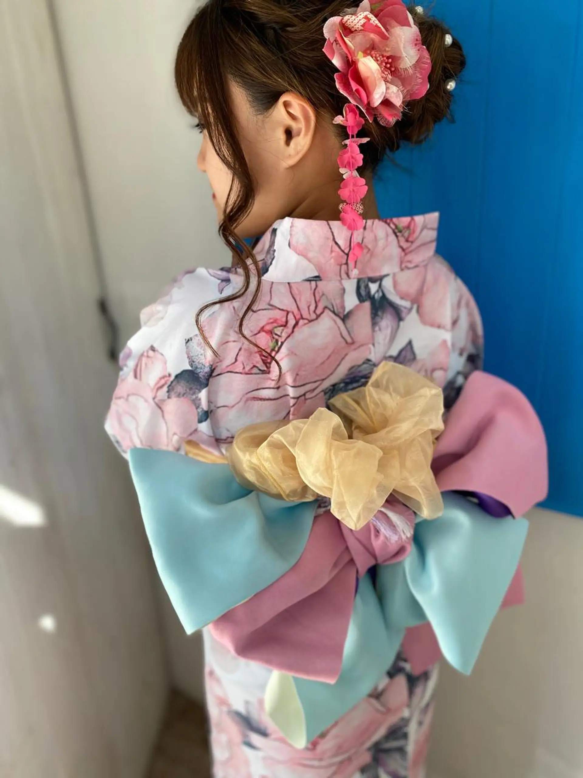 ヘアアレンジ 浴衣 着付け uros.中目黒 moekaのヘアスタイル