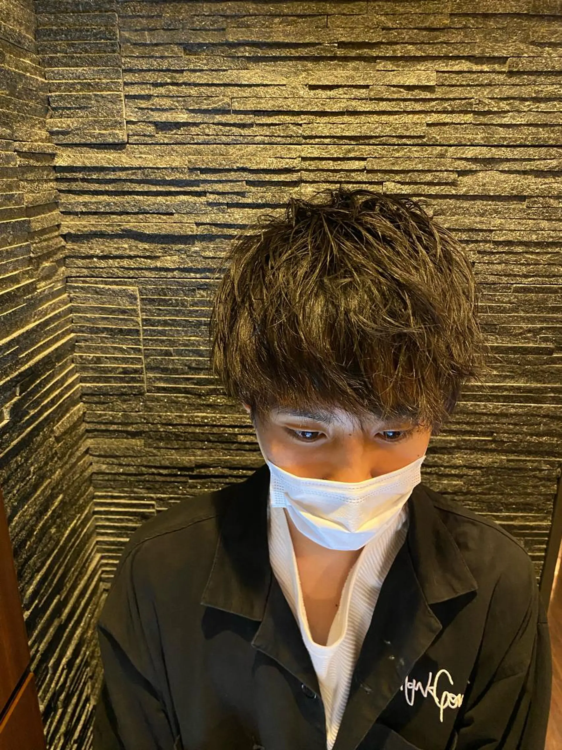 ミディアム 齋藤 大晟のヘアスタイル