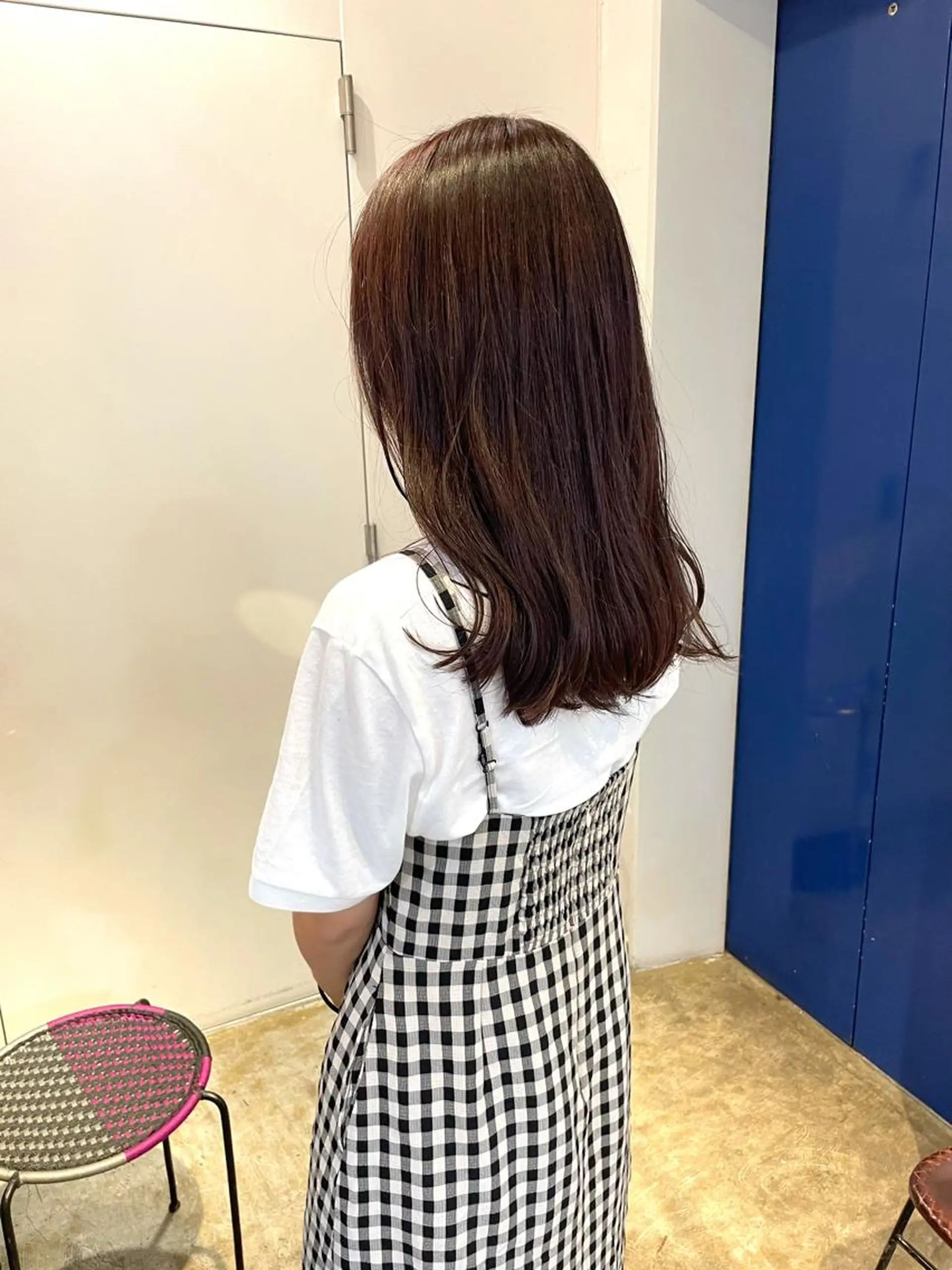 ミディアム カラー ベージュカラー モカベージュ MIOベージュカラー 柔らかいカラーのヘアスタイル