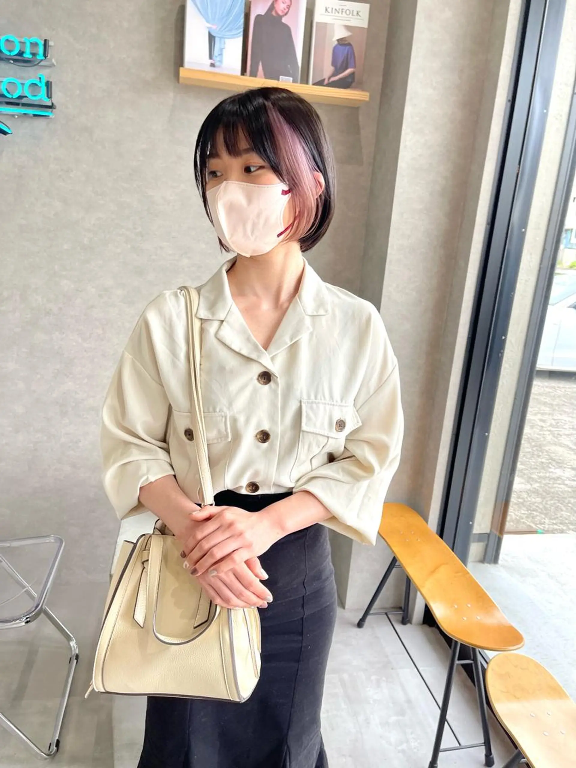 ショート カラー カット ヘアカラー トリートメント 一ノ瀬 暁のヘアスタイル