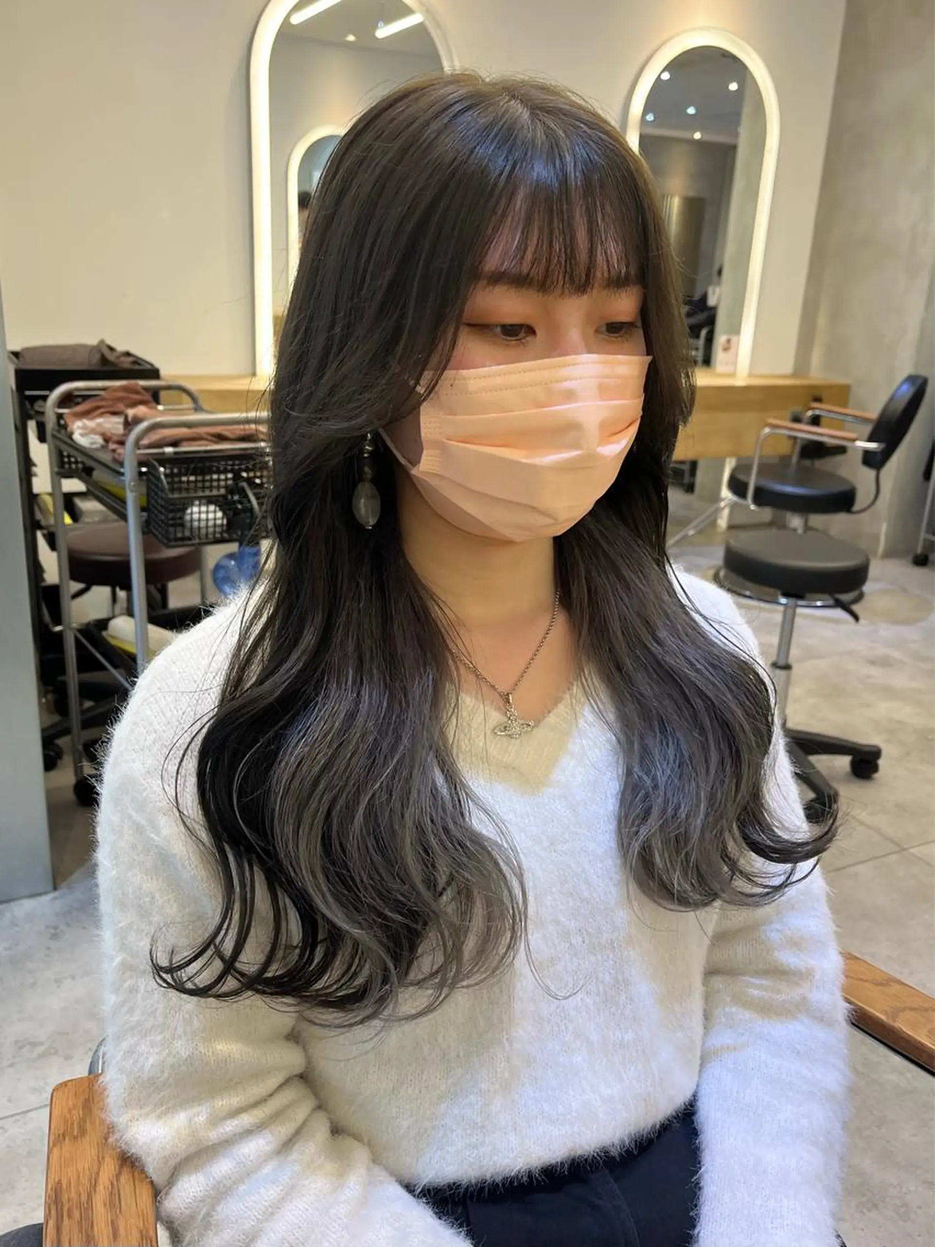 ロング カラー ヘアカラー トリートメント 渋谷で叶う美髪❤ ◎NATSUKI🤍のヘアスタイル