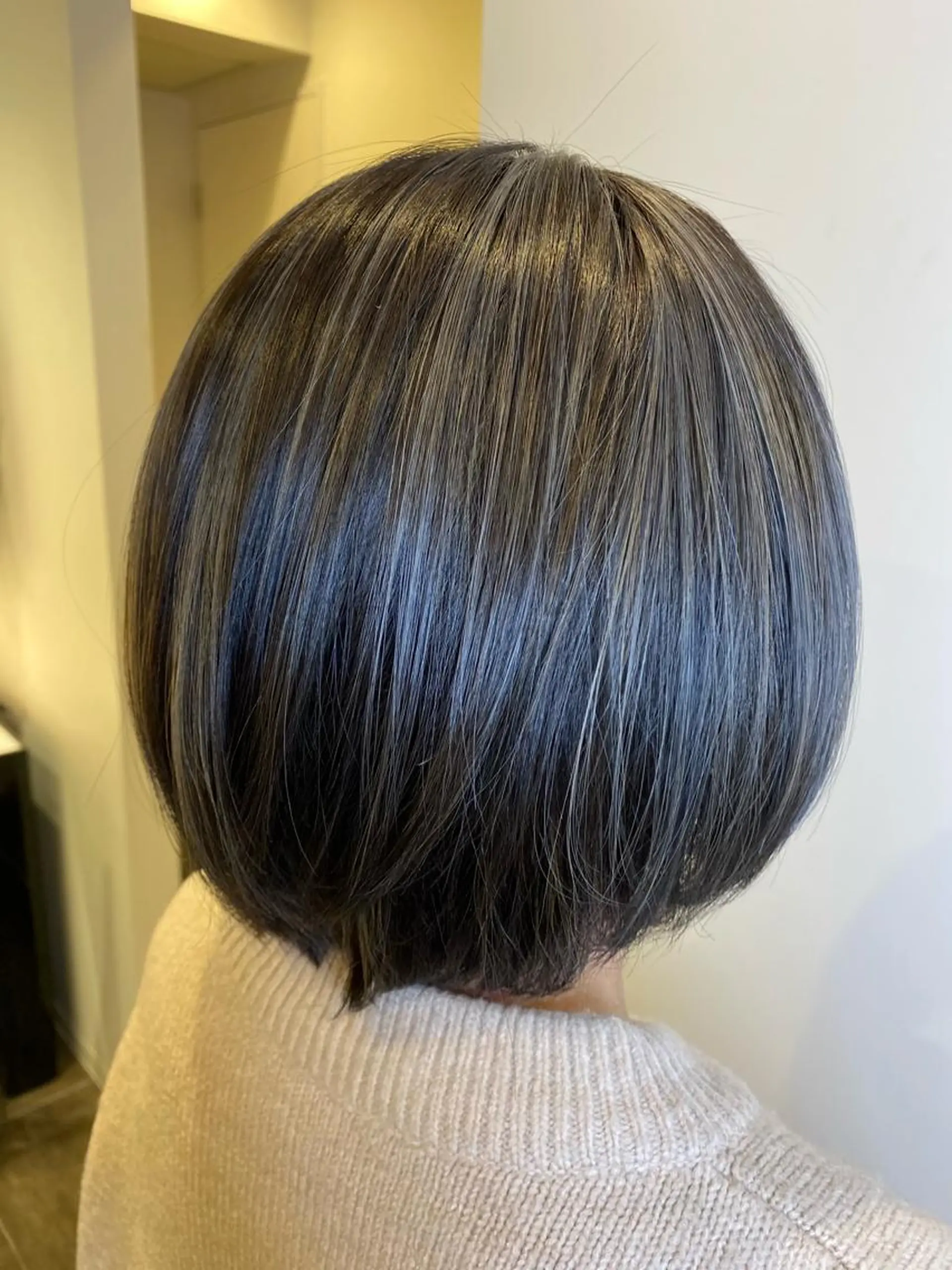 ショート カラー ハイライトカラー ハイライト ハイライト/ブリーチ バレイヤージュ関佳祐のヘアスタイル