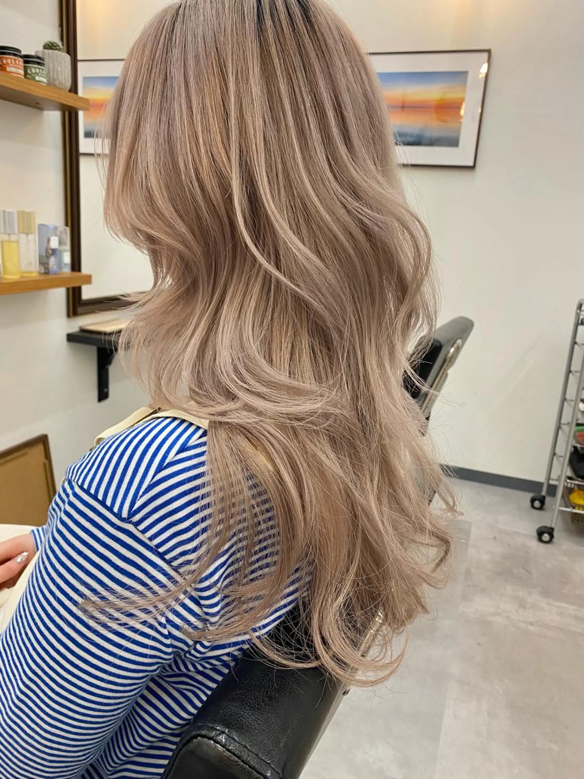 ロング カラー カット ヘアカラー トリートメント 似合わせカラーパーマ 🌿kitin米川のヘアスタイル