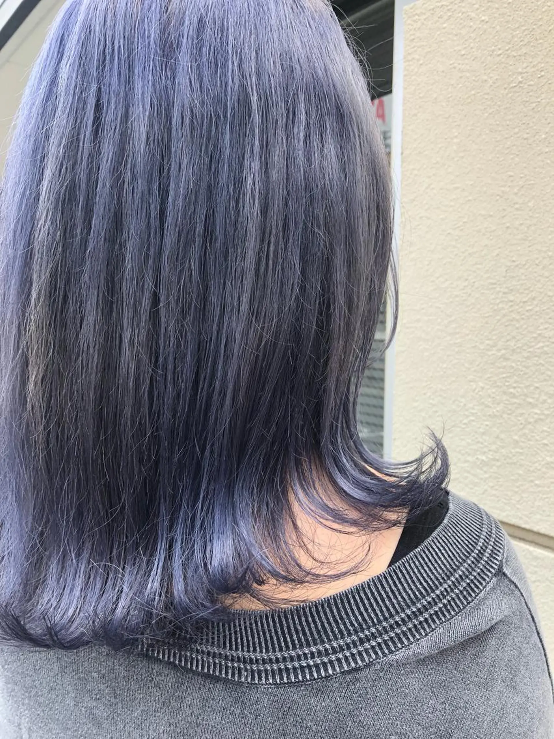 ミディアム カラー ブルーカラー ダブルカラー パープルカラー Kaede .のヘアスタイル