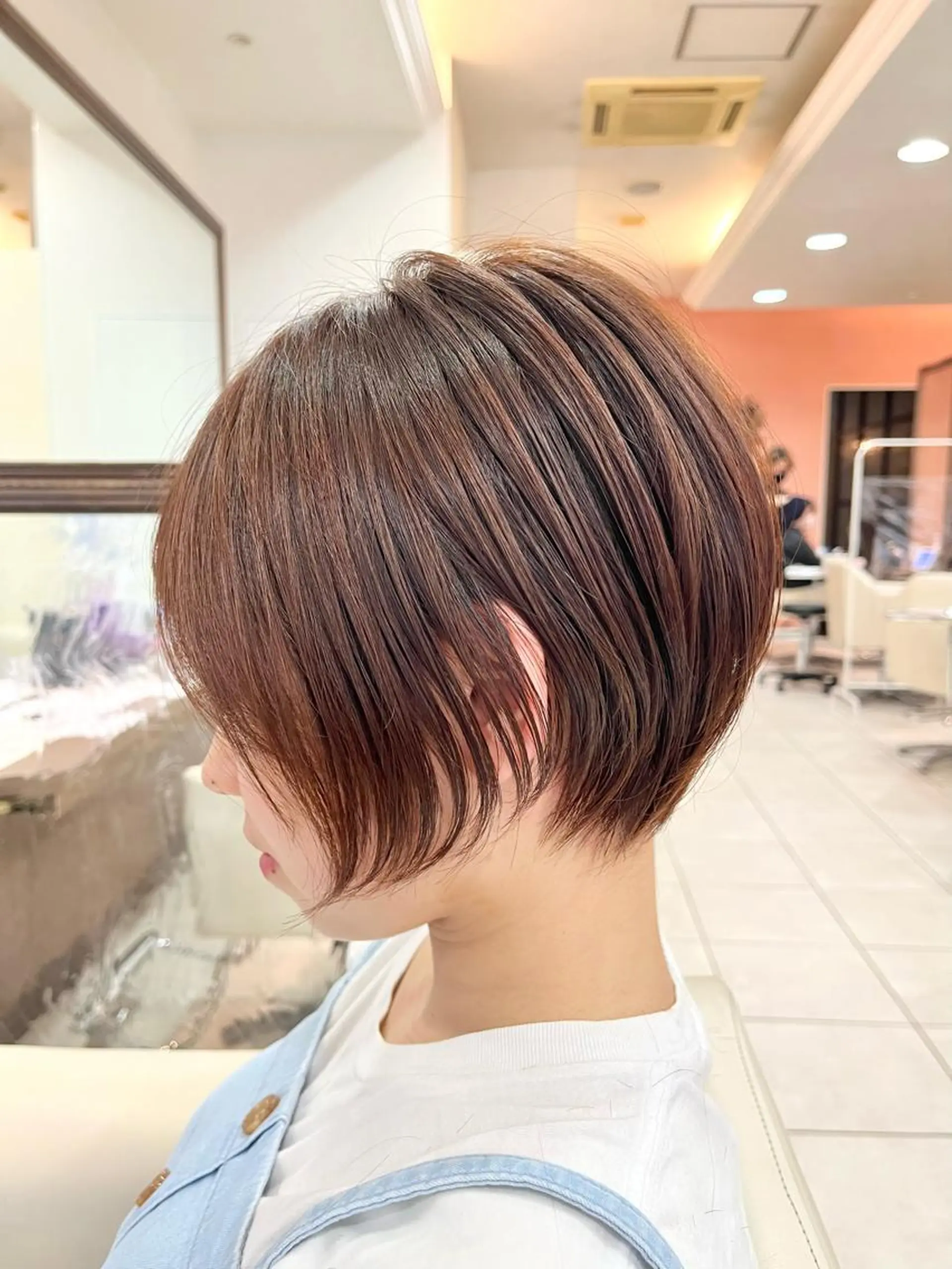 ショート ショートボブ ハンサムショート ボブ くびれヘア ハイライト カット トリートメント 《大人気髪質改善》 プログレス国分寺店のヘアスタイル