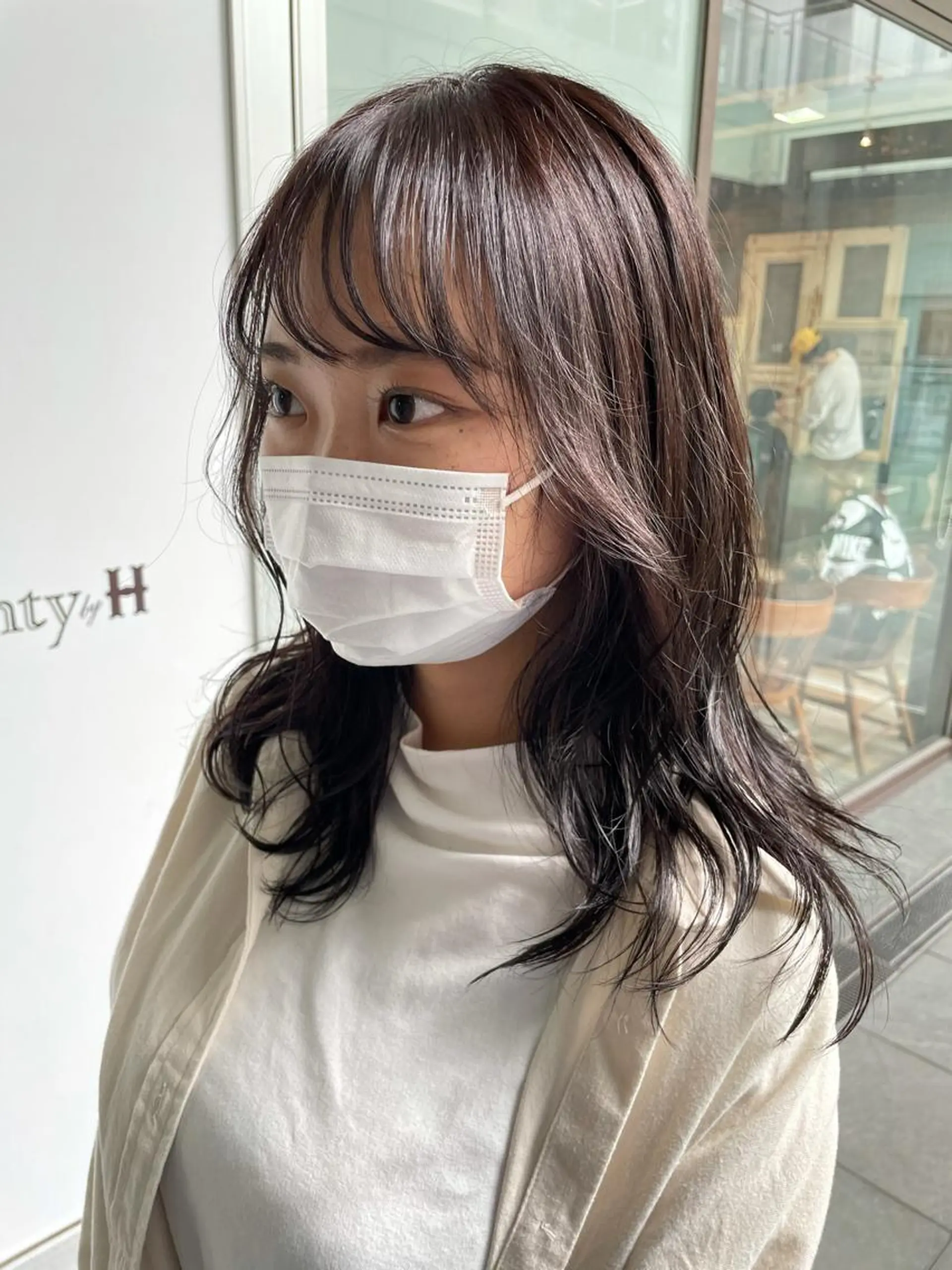 ミディアム 不破一輝/栄/矢場町 ボブ/レイヤー/艶髪のヘアスタイル