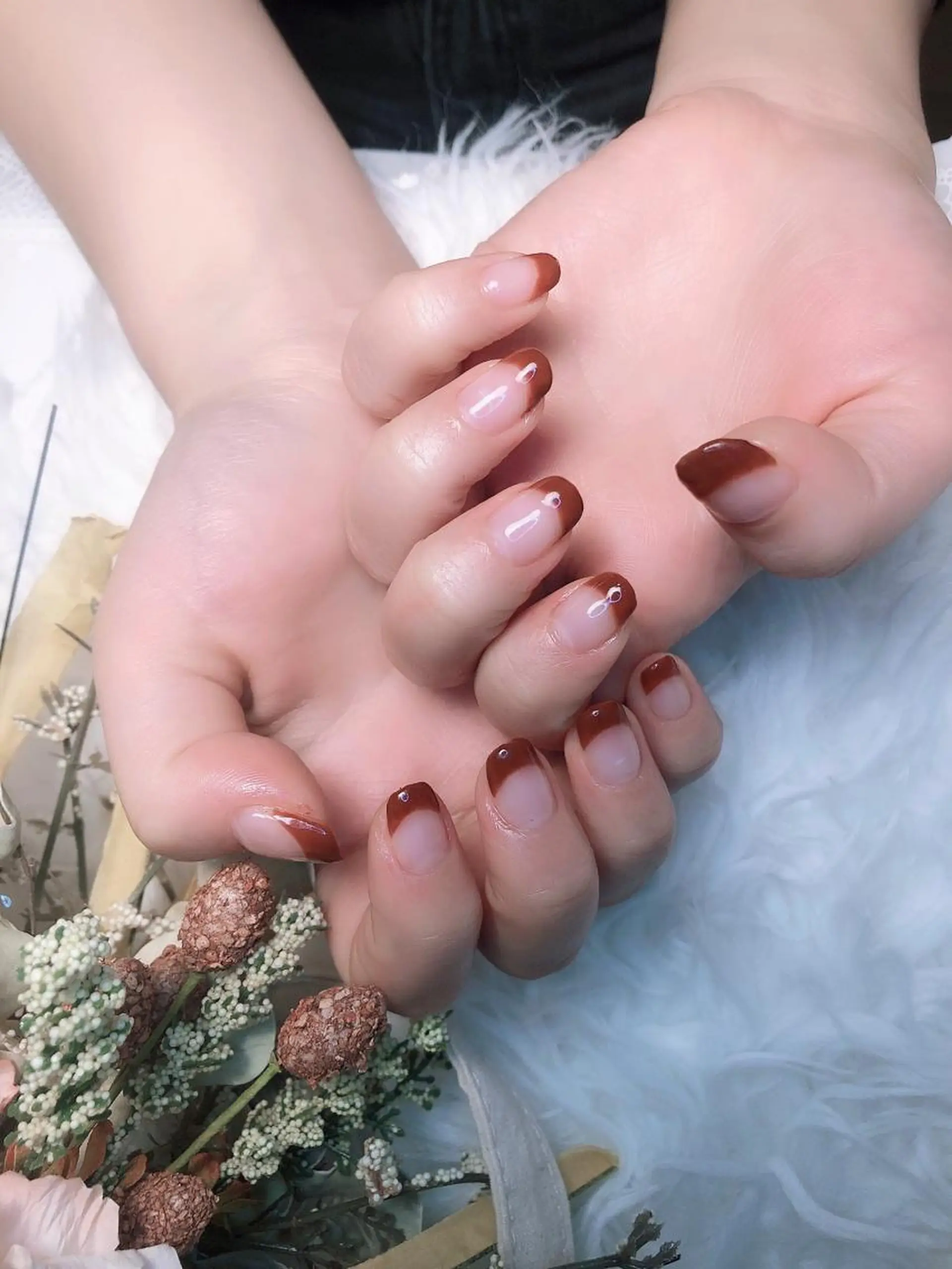 ネイル クリアネイル フレンチネイル 🍭Kiara Nail🍭のネイルデザイン